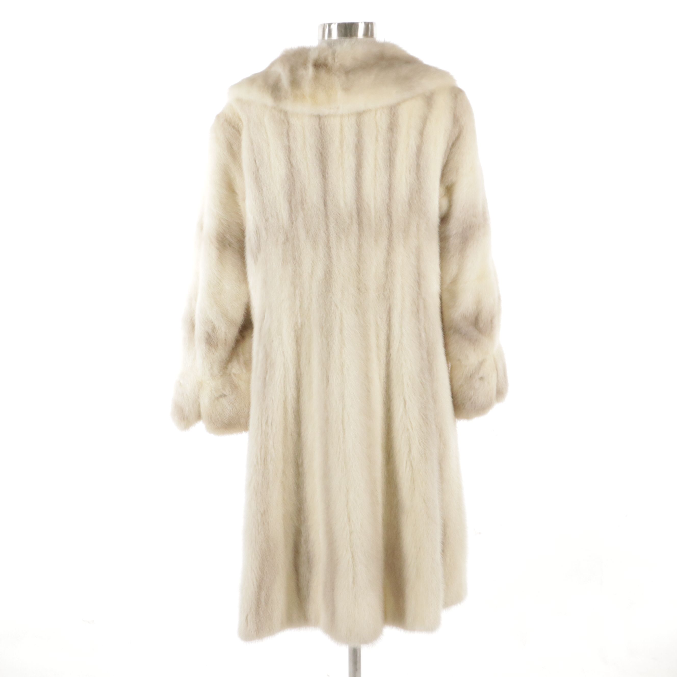Violet Cross Mink Fur Coat from Delphi Fur Fashions Ltd., 1970s