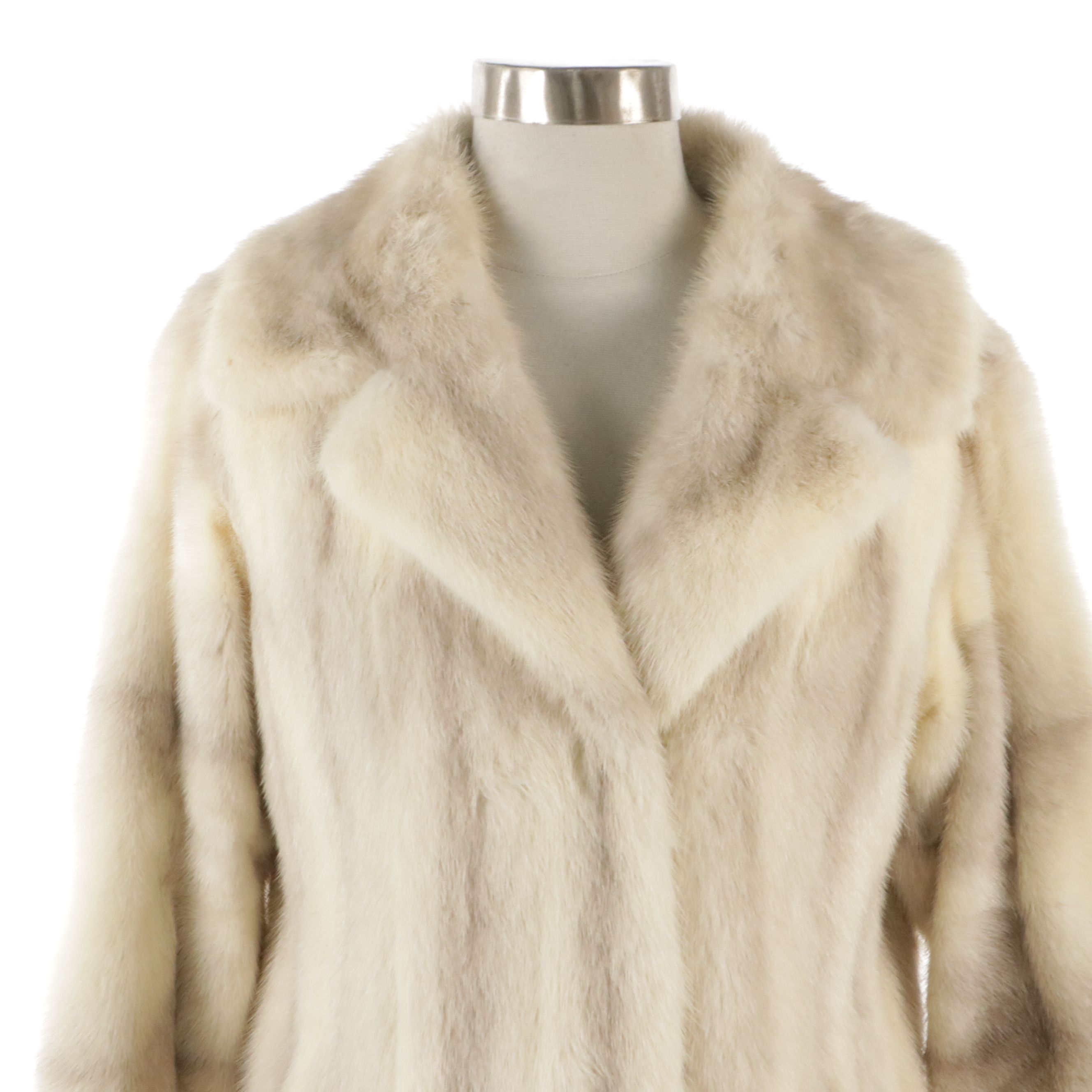 Violet Cross Mink Fur Coat from Delphi Fur Fashions Ltd., 1970s