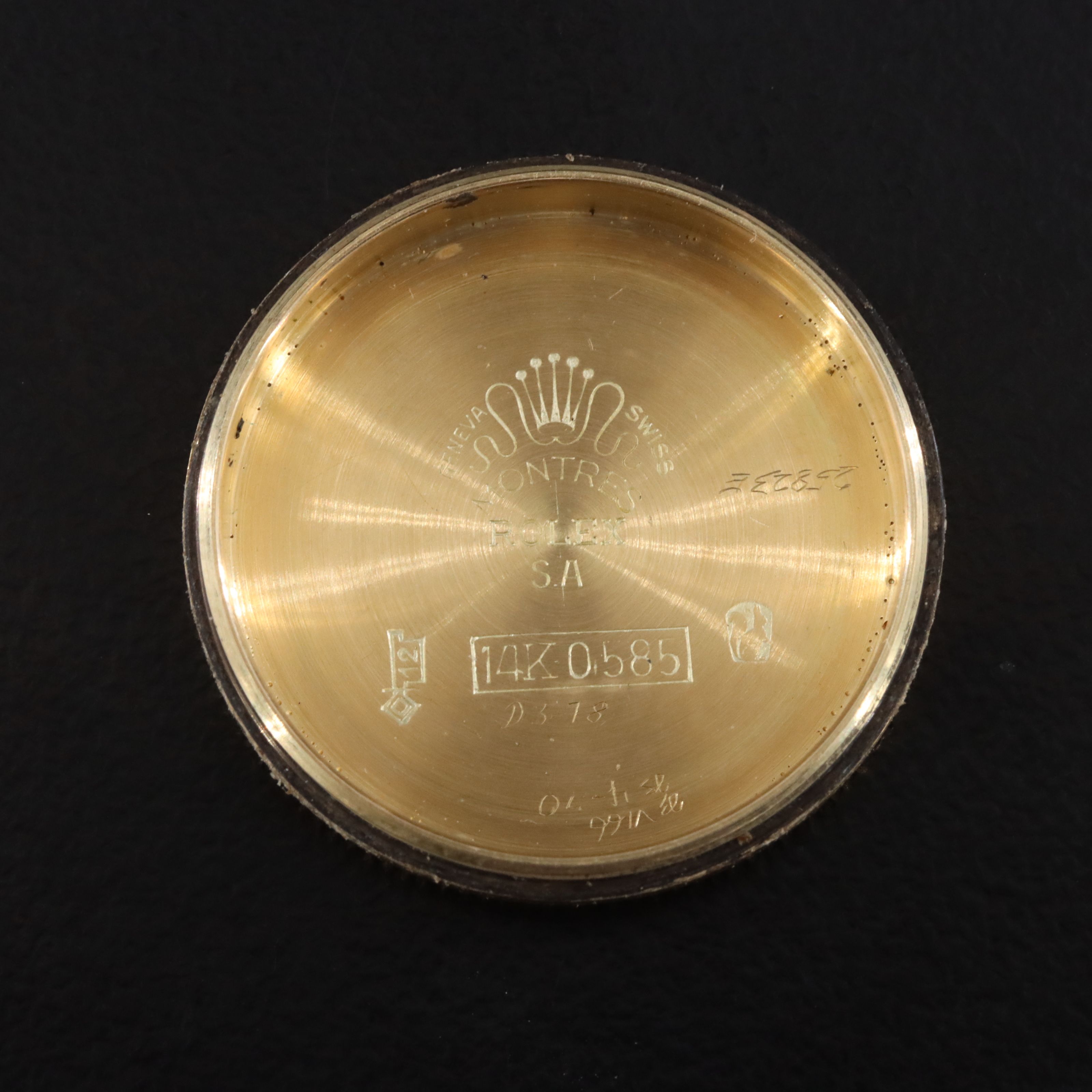 Vintage 14K Rolex Oyster Perpetual Custom Expansion Bracelet Watch