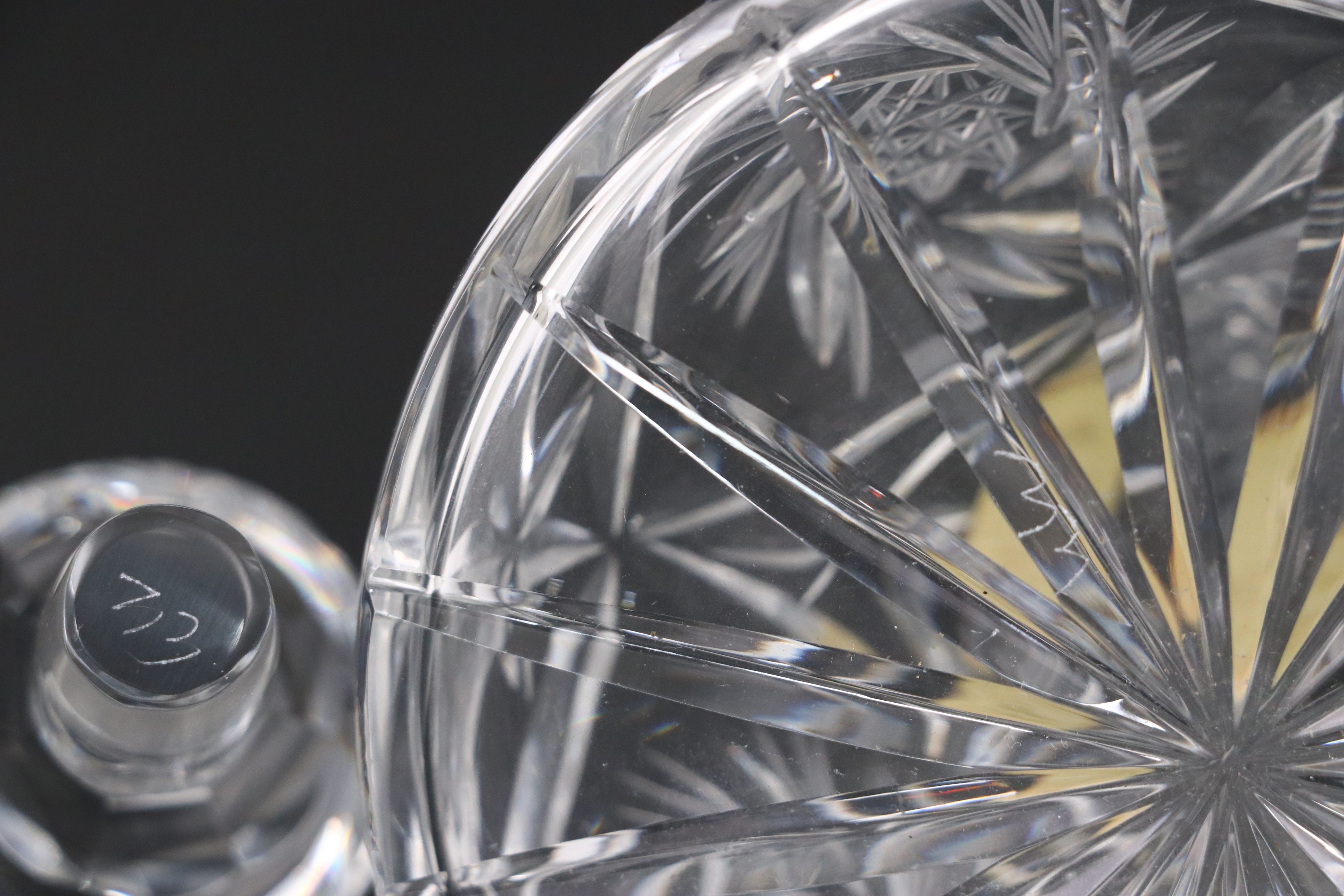 Polonia, Violetta, Rovelli, and Other Crystal Perfume Bottles and Tray