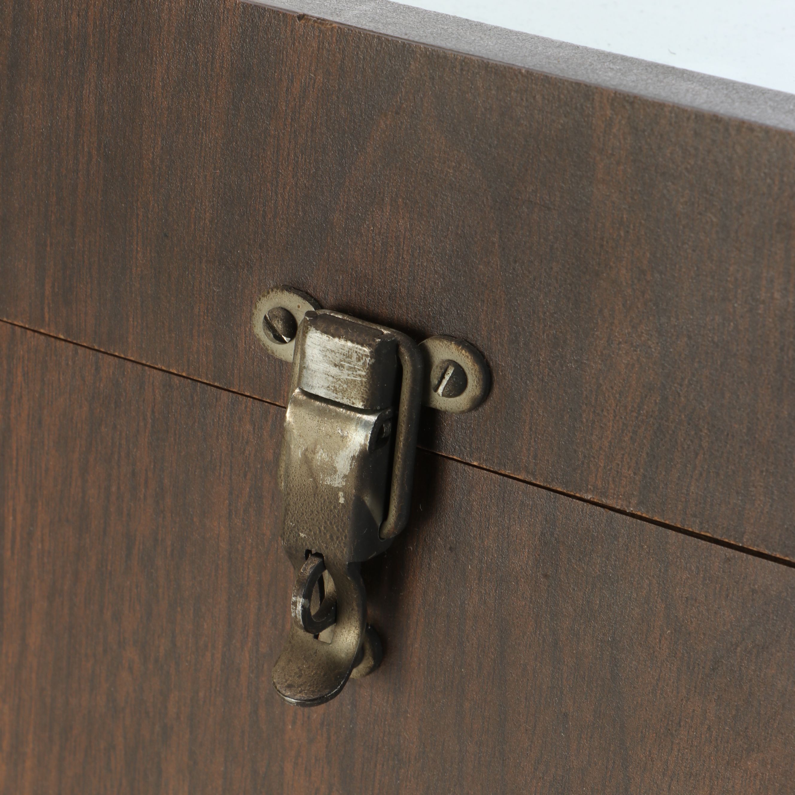 Wood Display Cabinet with Felt Lining