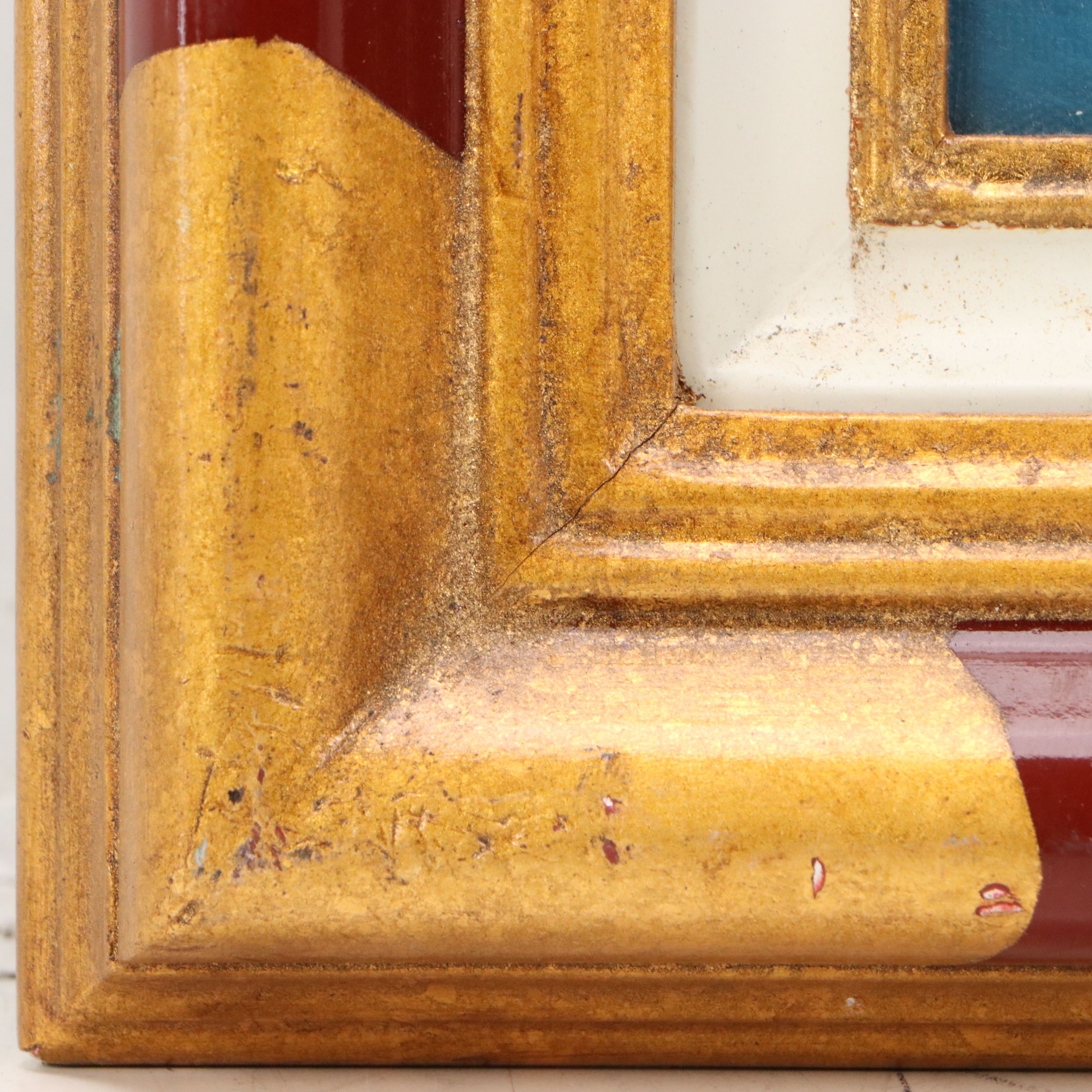 After Fernando Botero Oil Painting of Couple Dancing