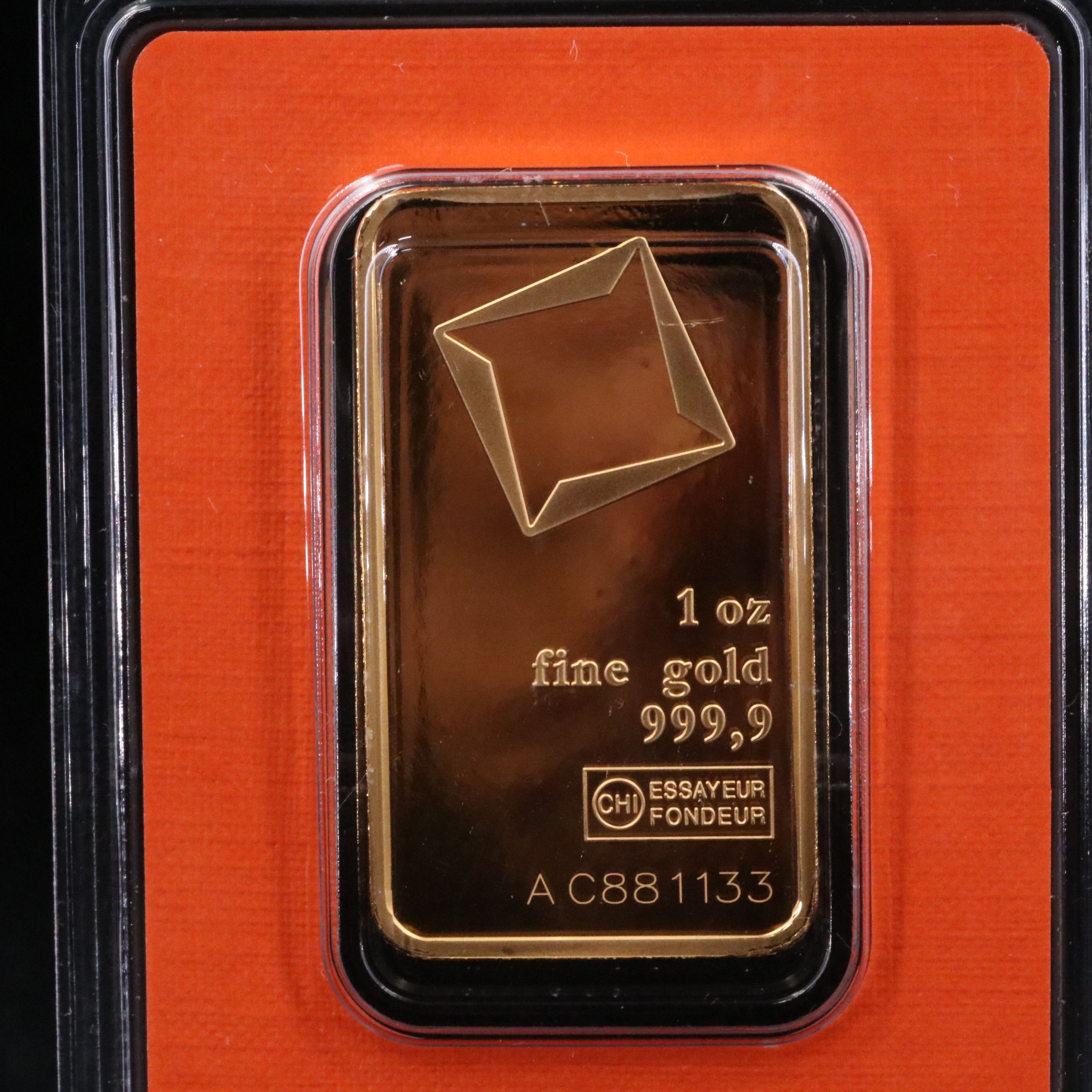 Valcambi Suisse One Troy Ounce .999 Fine Gold Bar