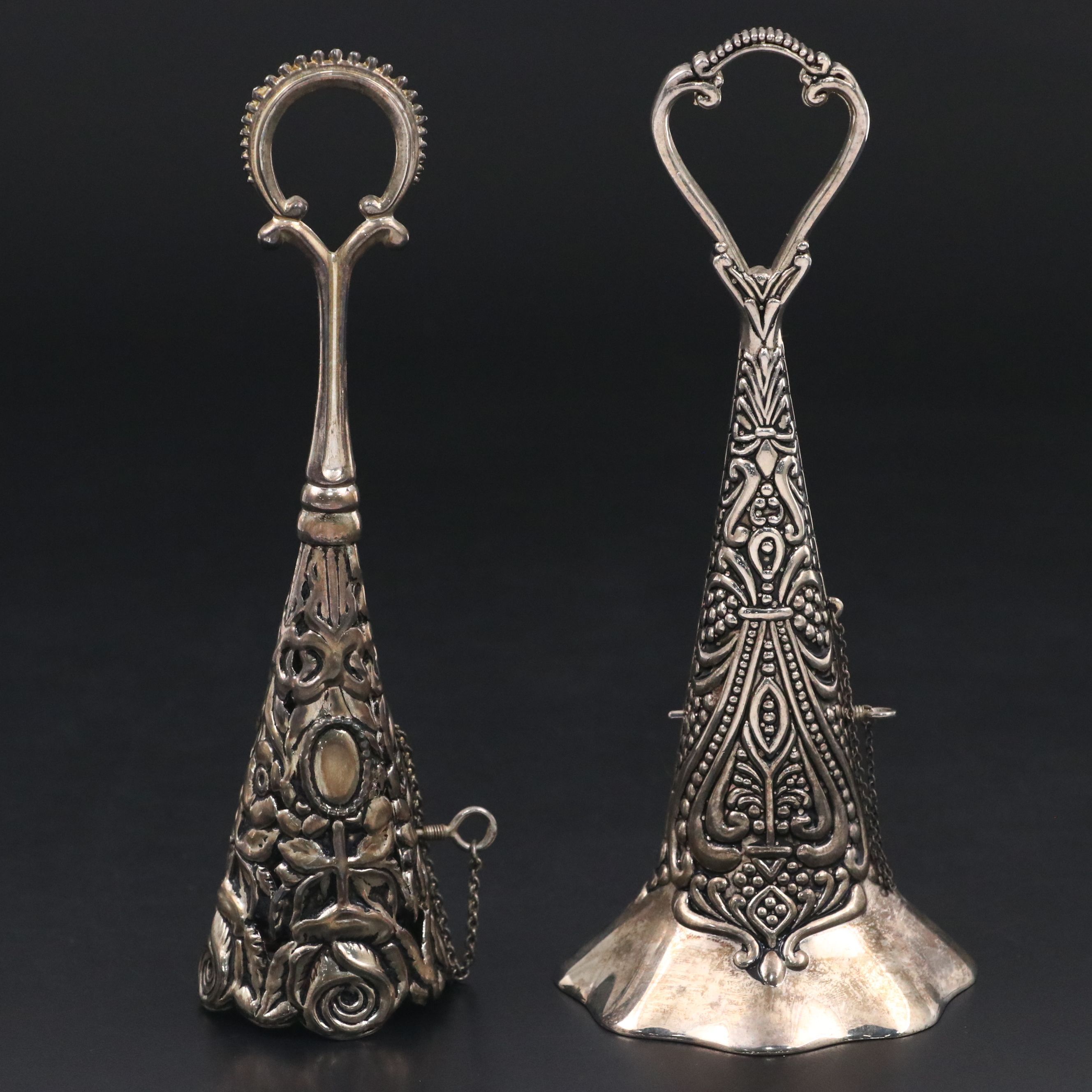 Victorian Style Silver Plate Tussie-Mussies