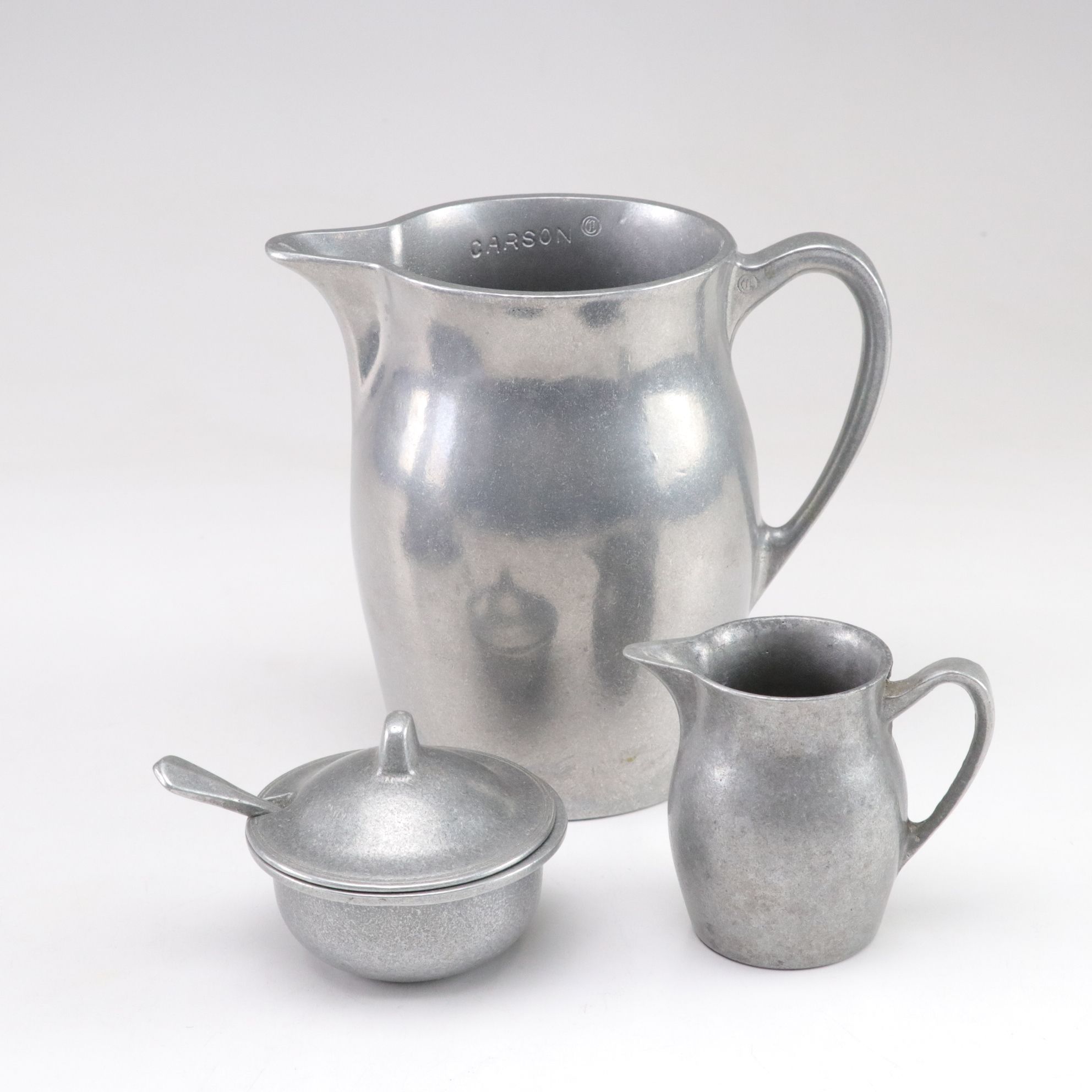 Carson Pewter Pitcher, Tumblers and More