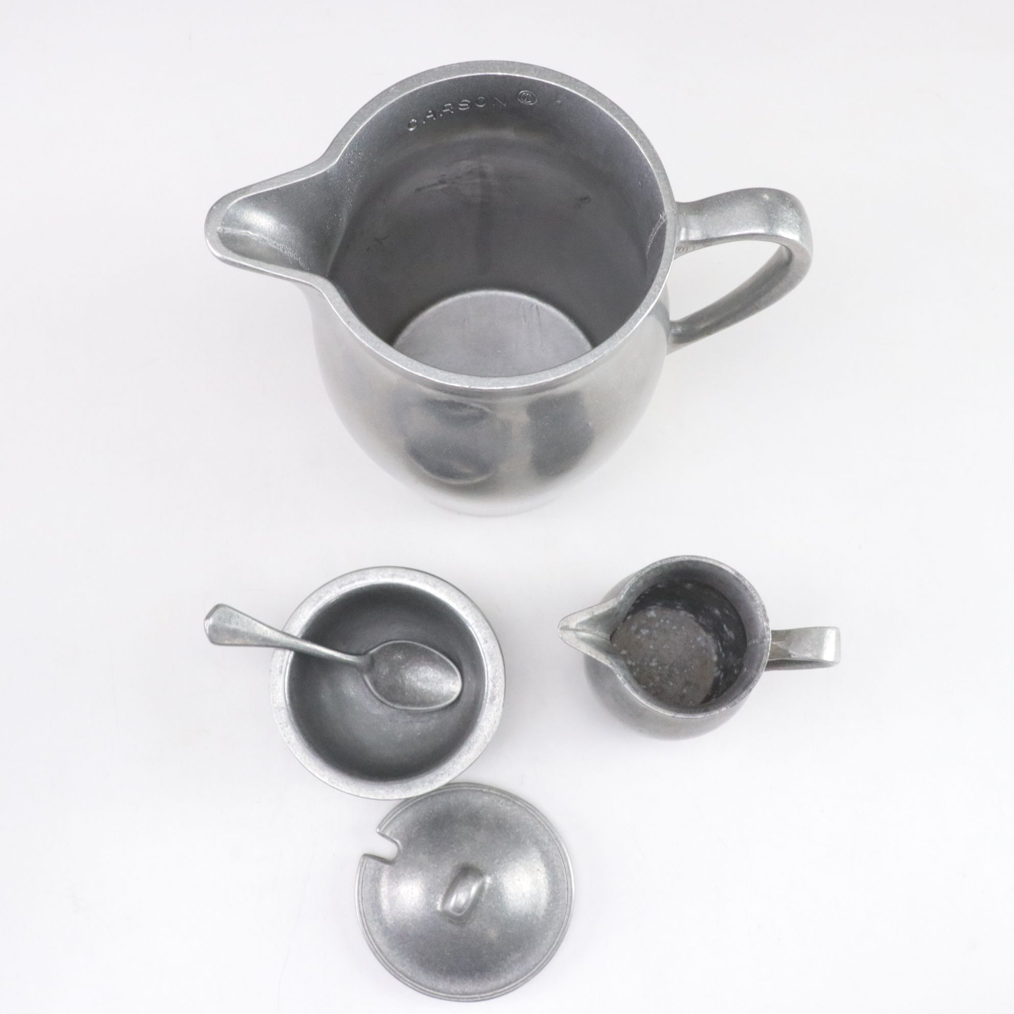 Carson Pewter Pitcher, Tumblers and More