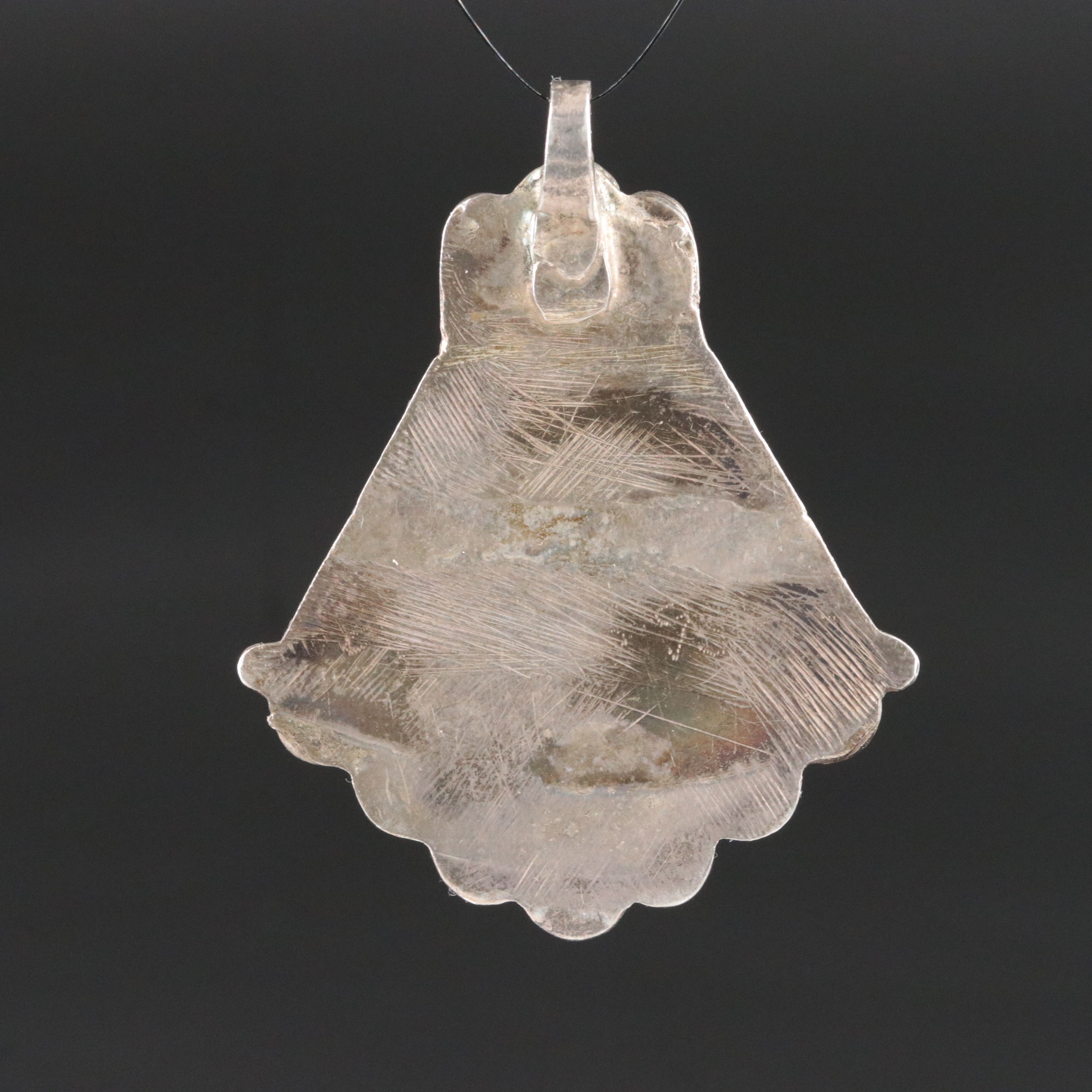 Southwestern Sterling Turquoise Pendant