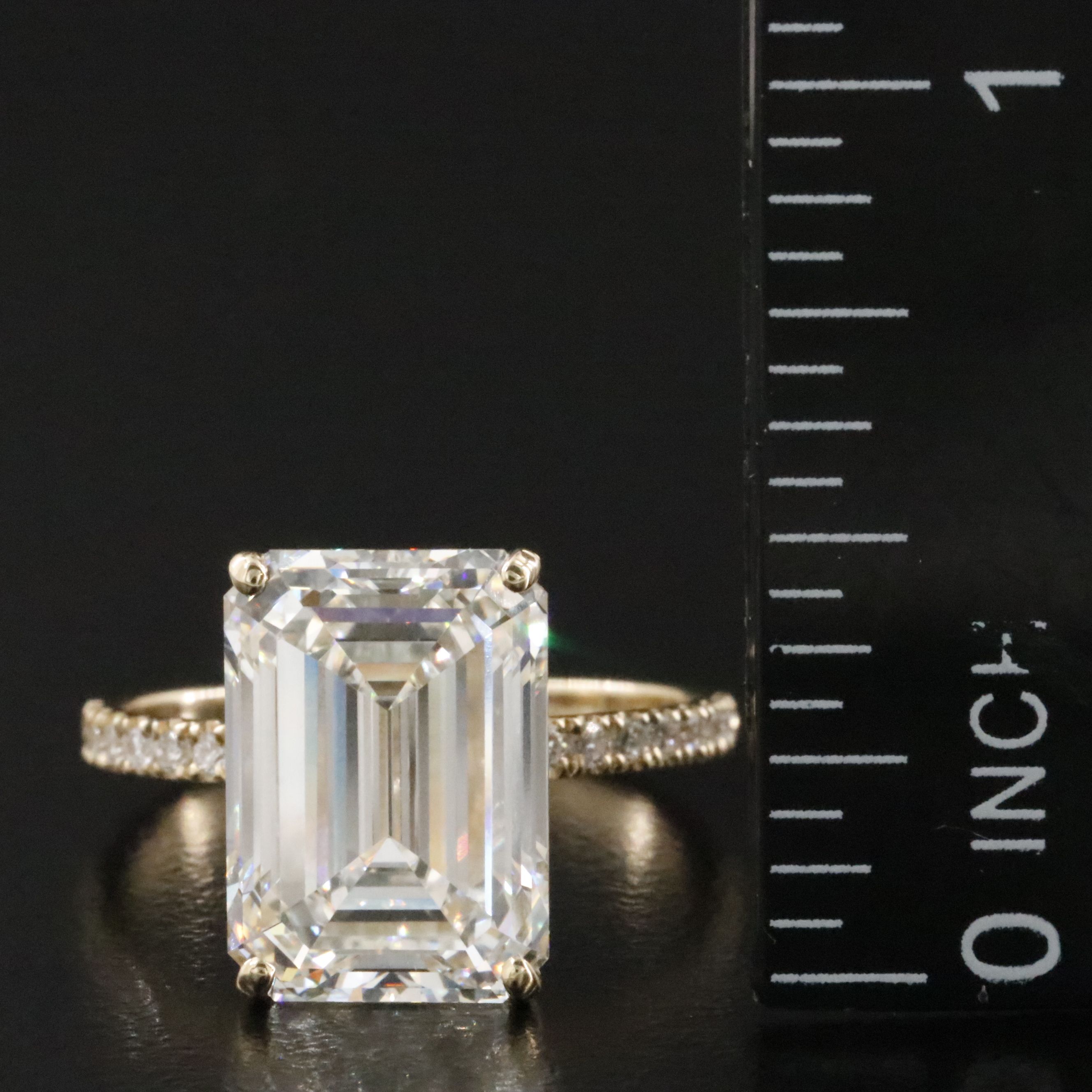 14K 7.35 CTW Lab Grown Diamond Ring with IGI Report