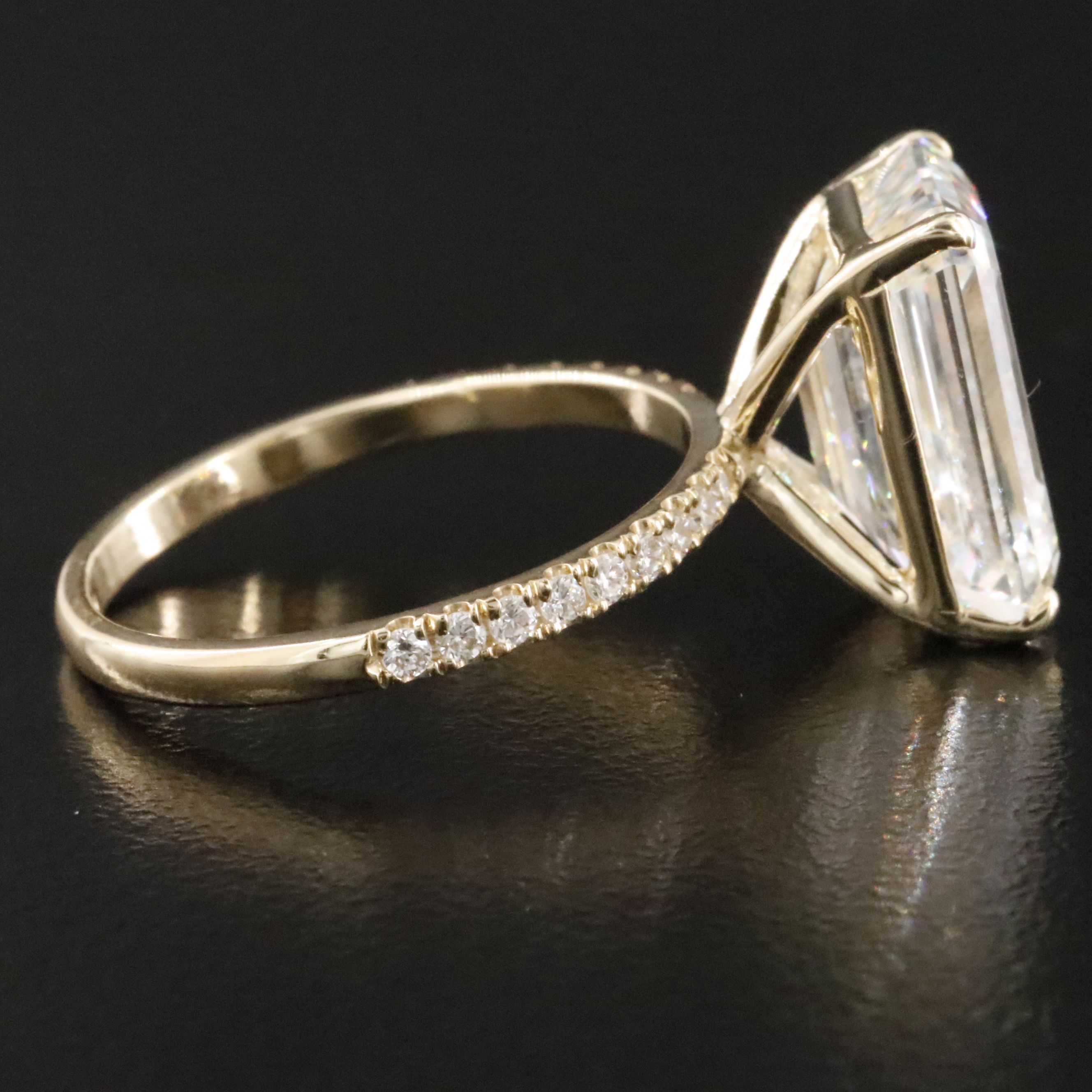 14K 7.35 CTW Lab Grown Diamond Ring with IGI Report