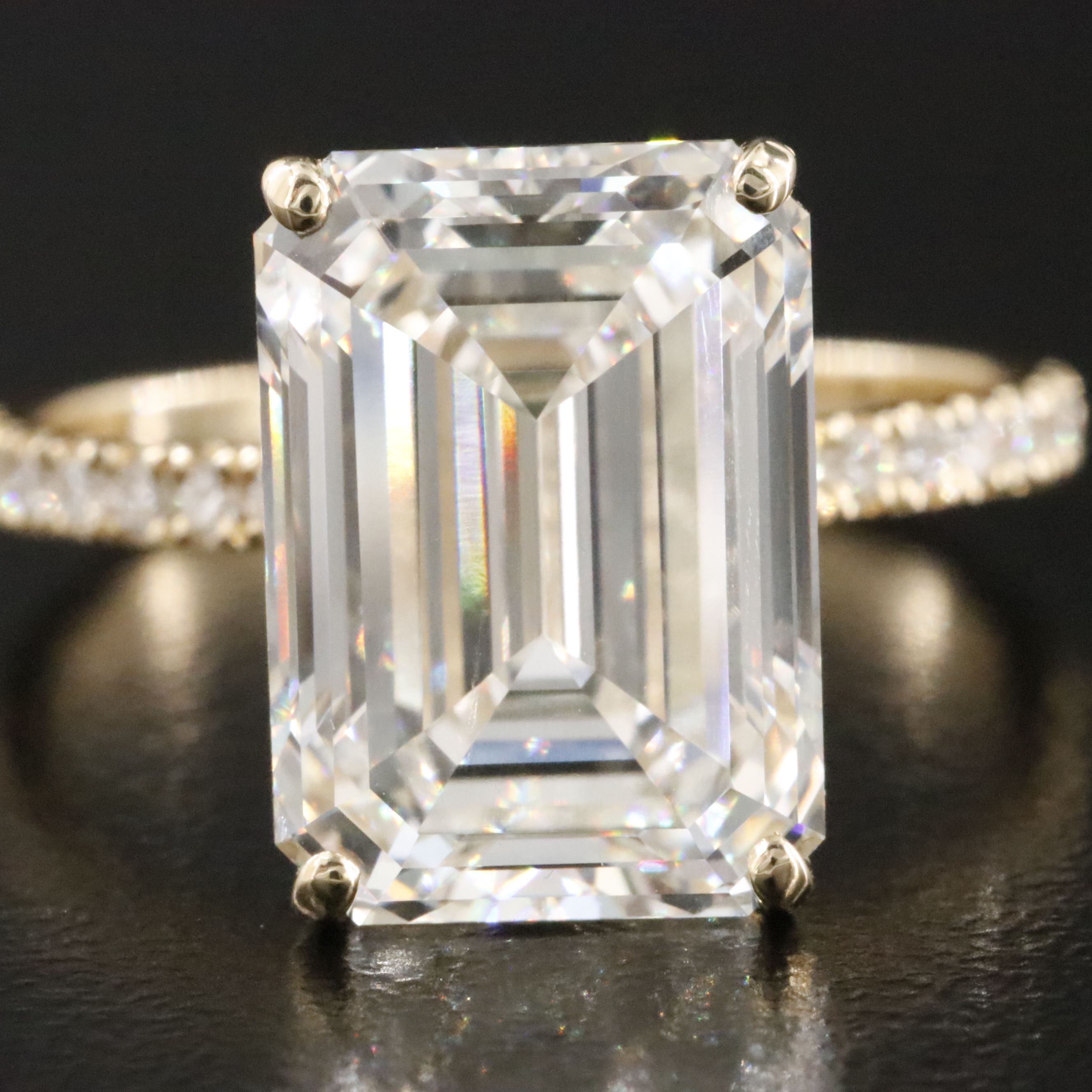 14K 7.35 CTW Lab Grown Diamond Ring with IGI Report