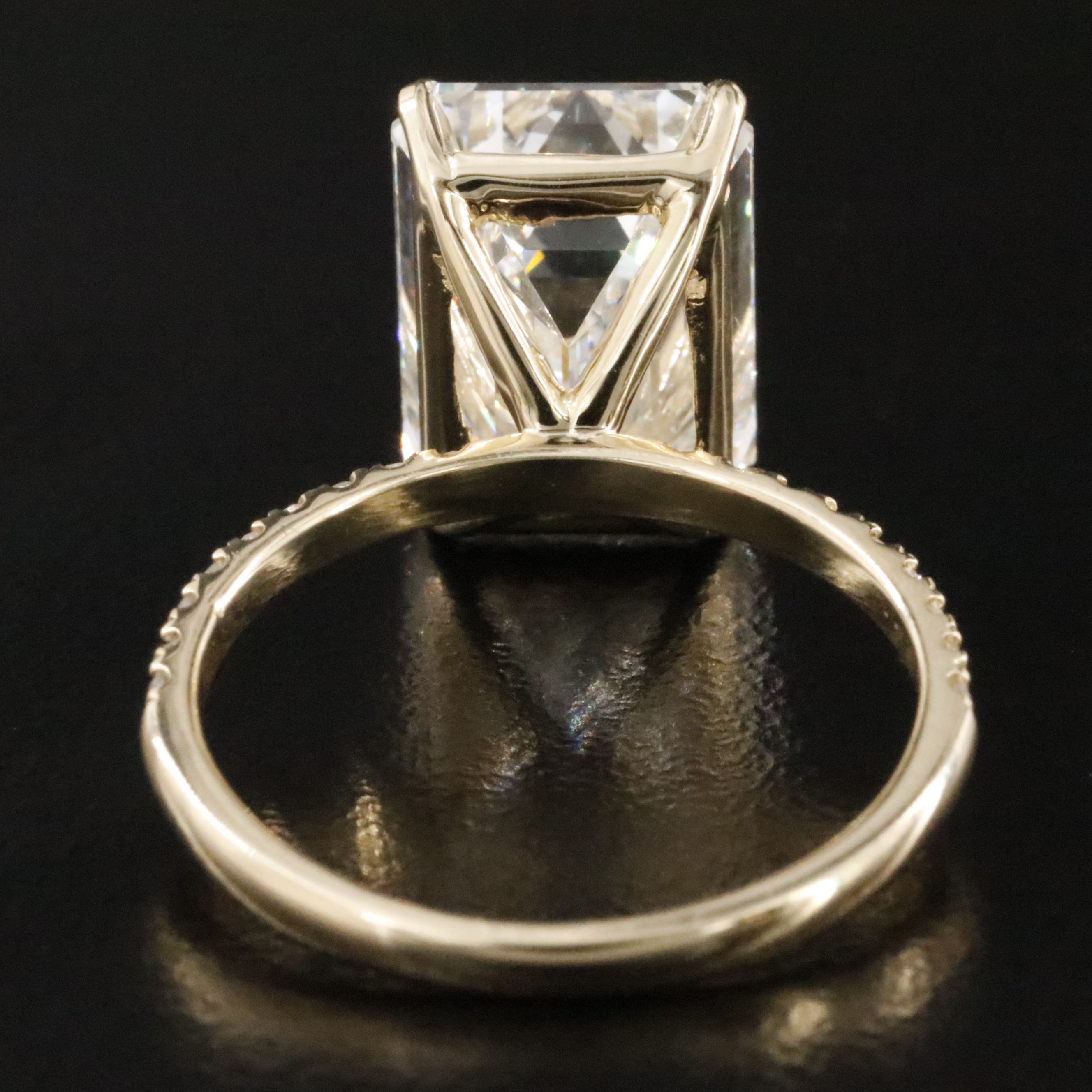 14K 7.35 CTW Lab Grown Diamond Ring with IGI Report