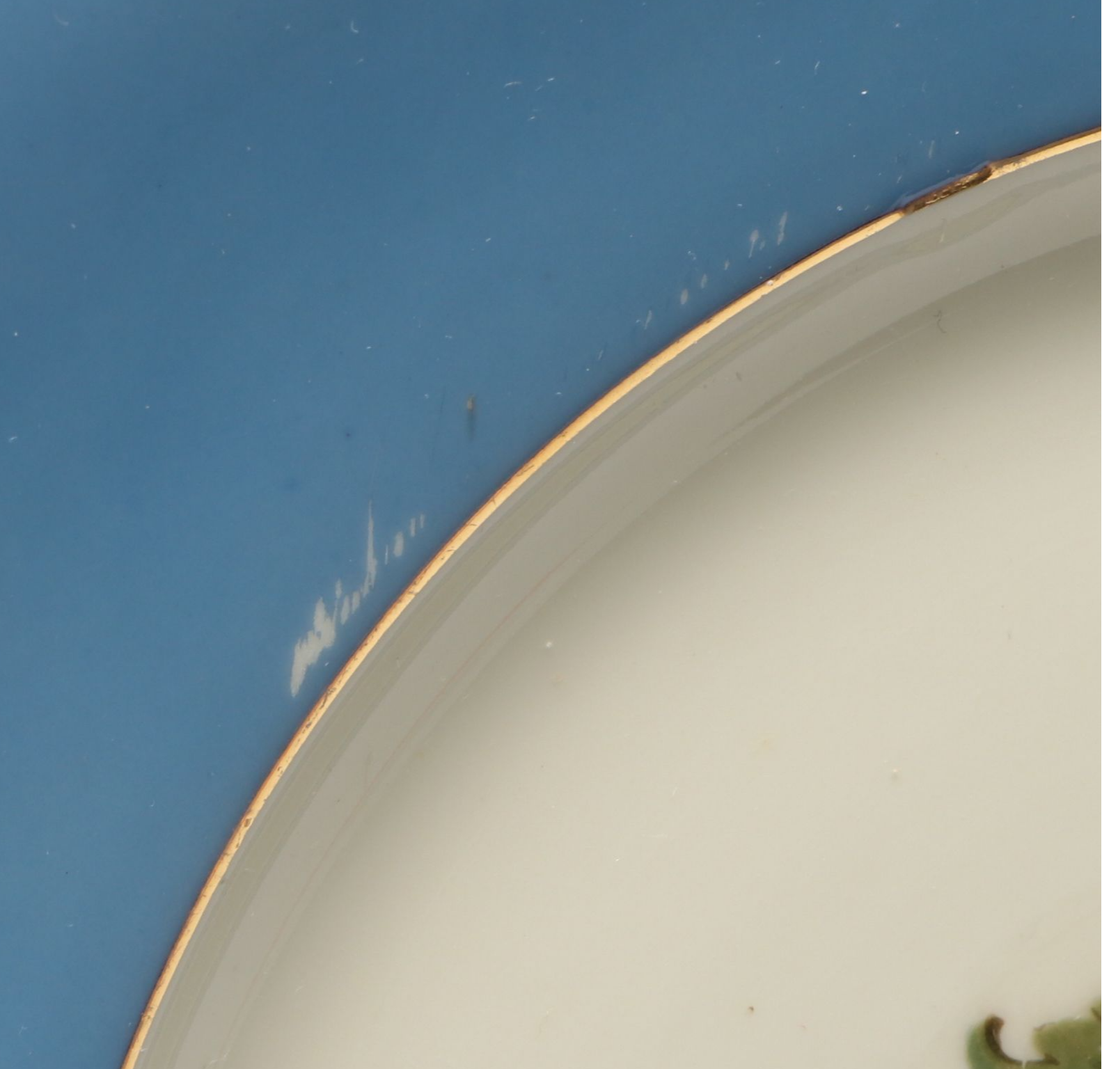 Schlaggenwald Floral Porcelain Plates with Flintridge "Sylvan" Gilt China