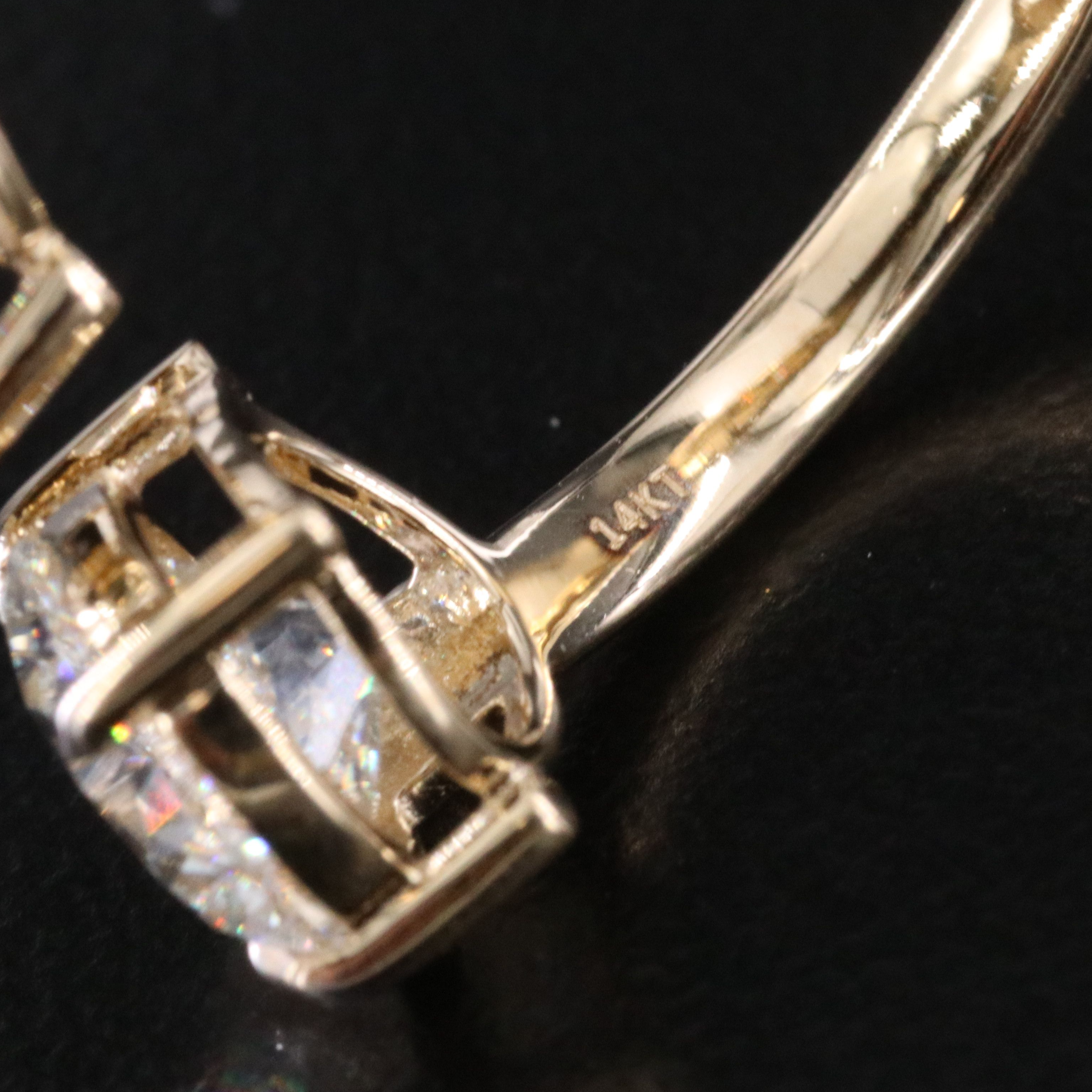 14K 3.03 CTW Lab Grown Diamond Bypass Ring with IGI Reports