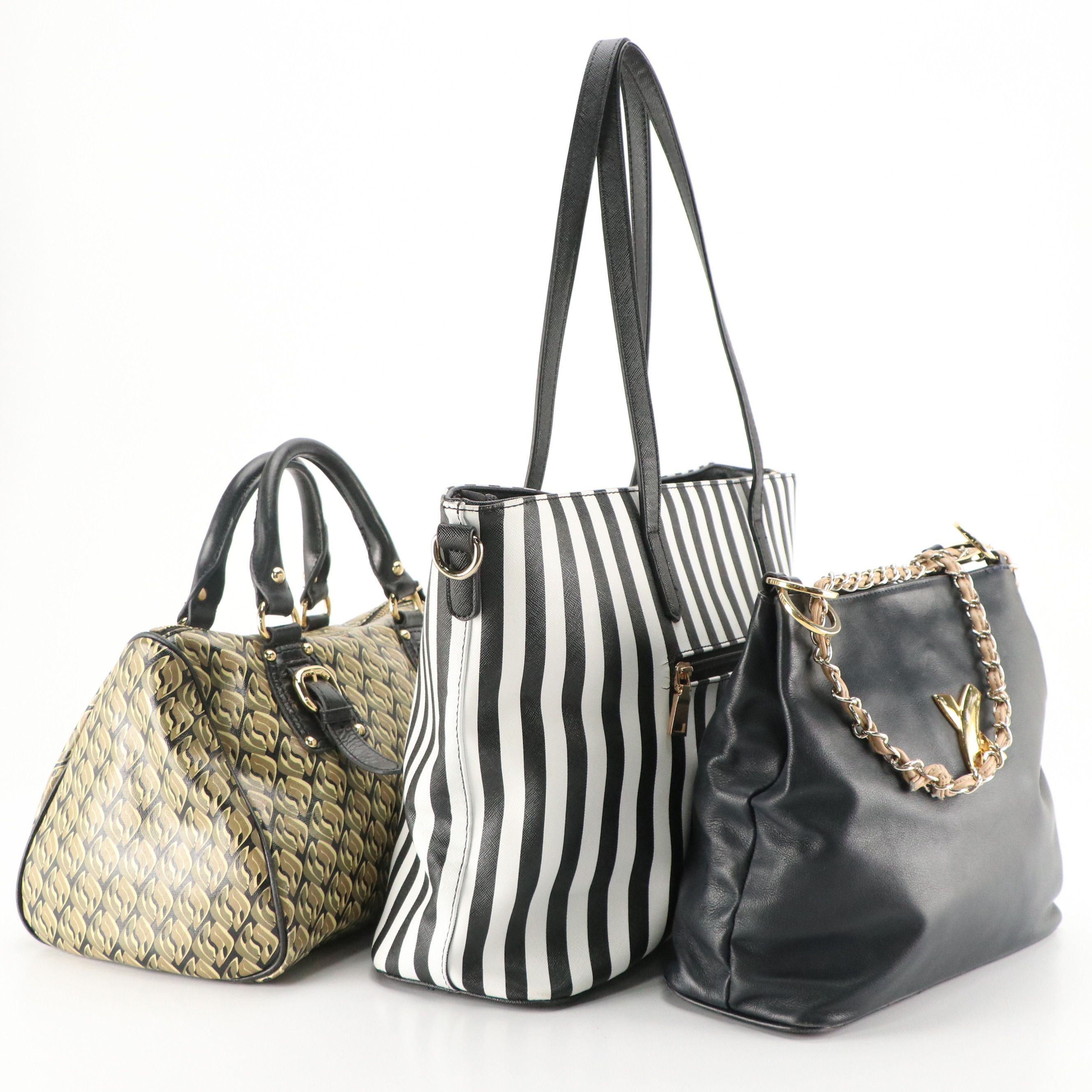 Paloma Picasso Navy Leather Chain Strap Bag, Steve Madden Boston Bag, Other Tote