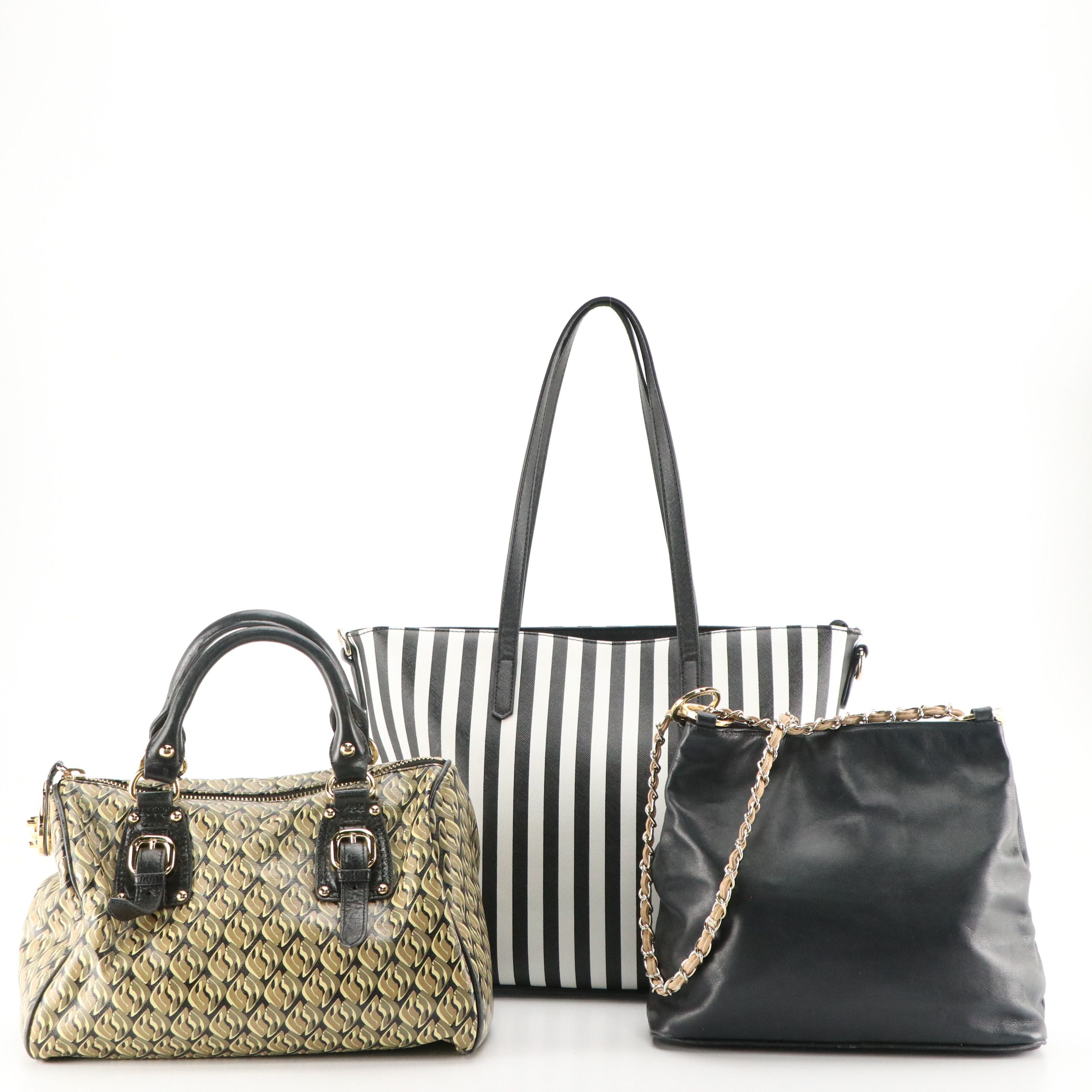 Paloma Picasso Navy Leather Chain Strap Bag, Steve Madden Boston Bag, Other Tote