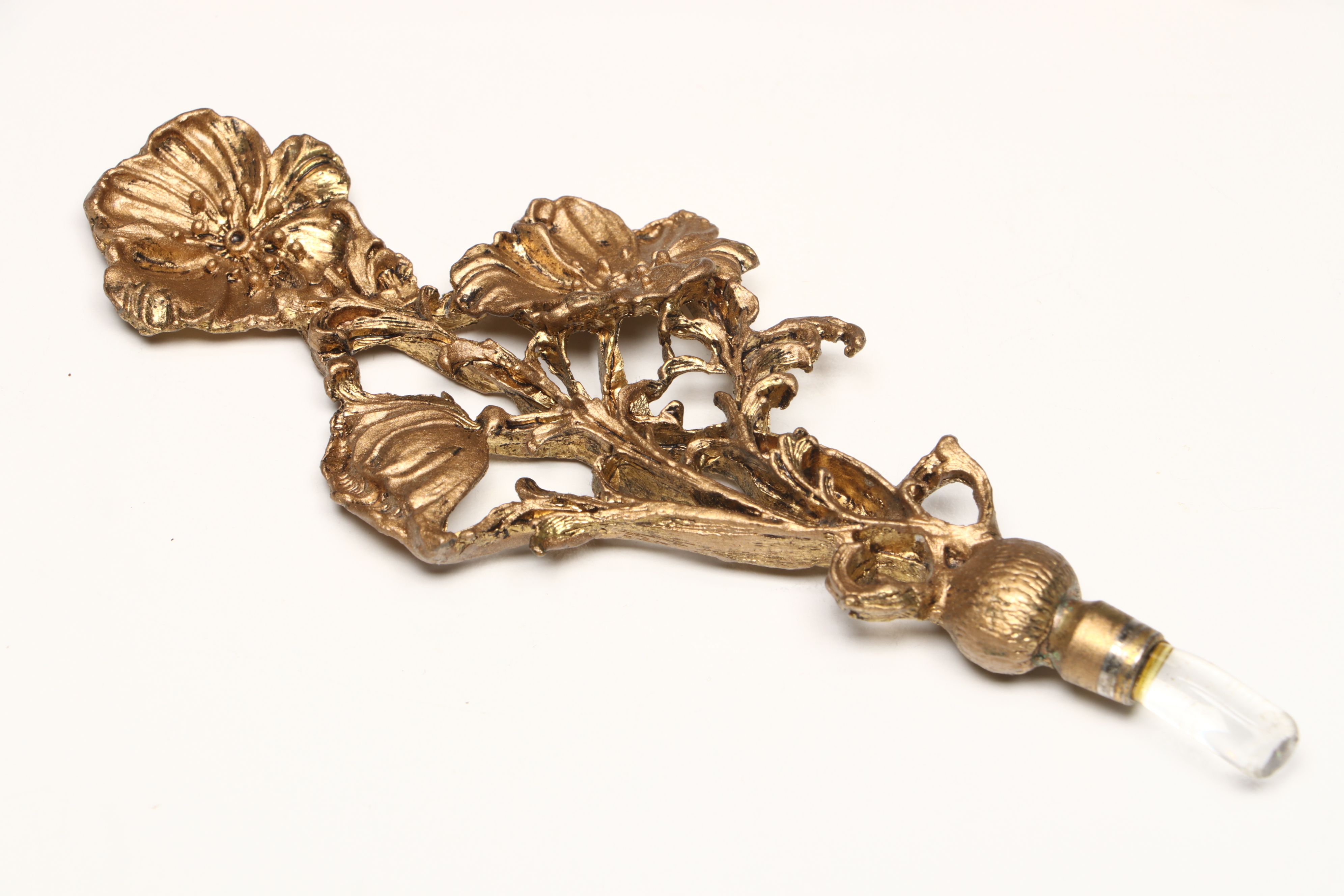 Rococo Style Gilt Finish Perfume Bottles