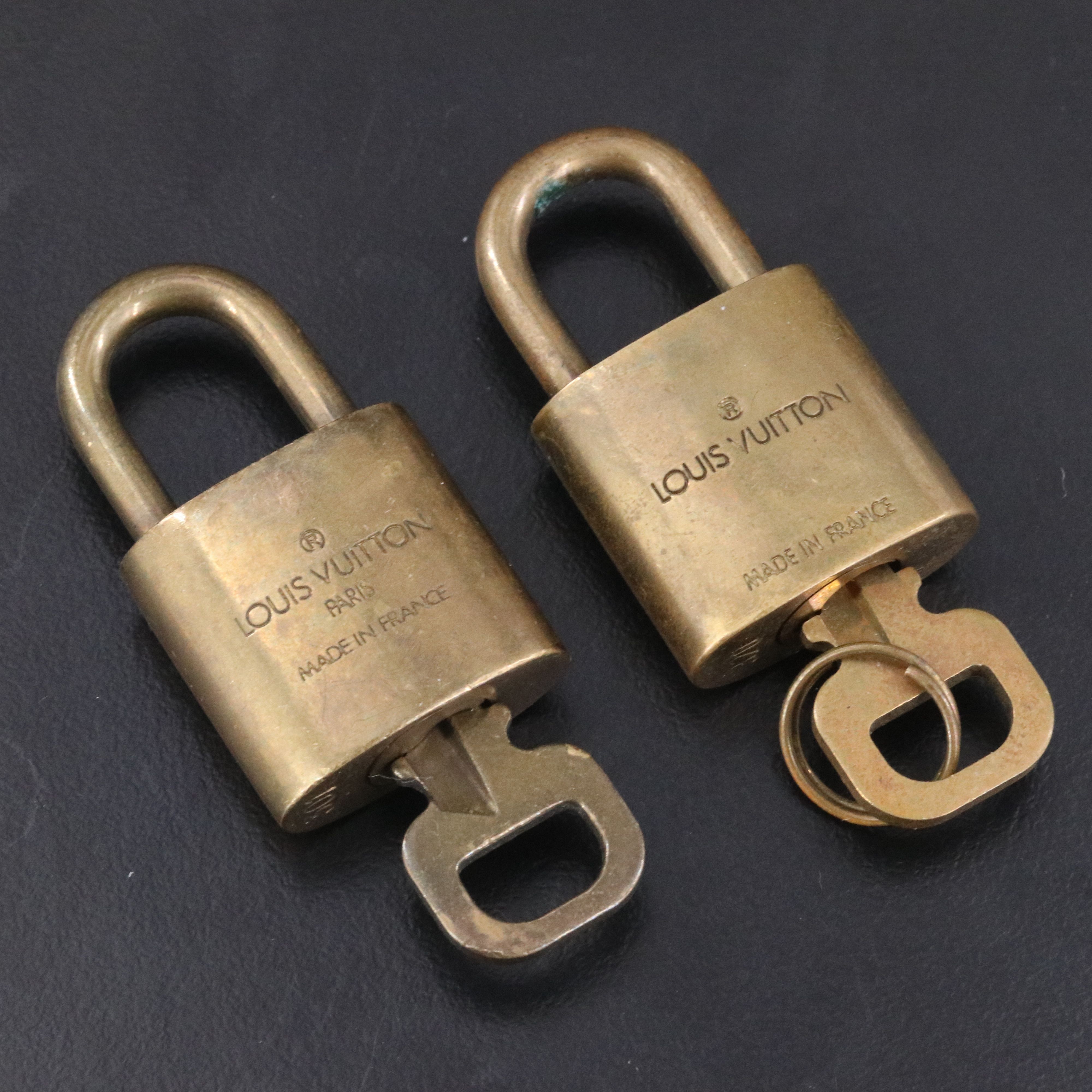 Louis Vuitton Brass Padlocks with Keys
