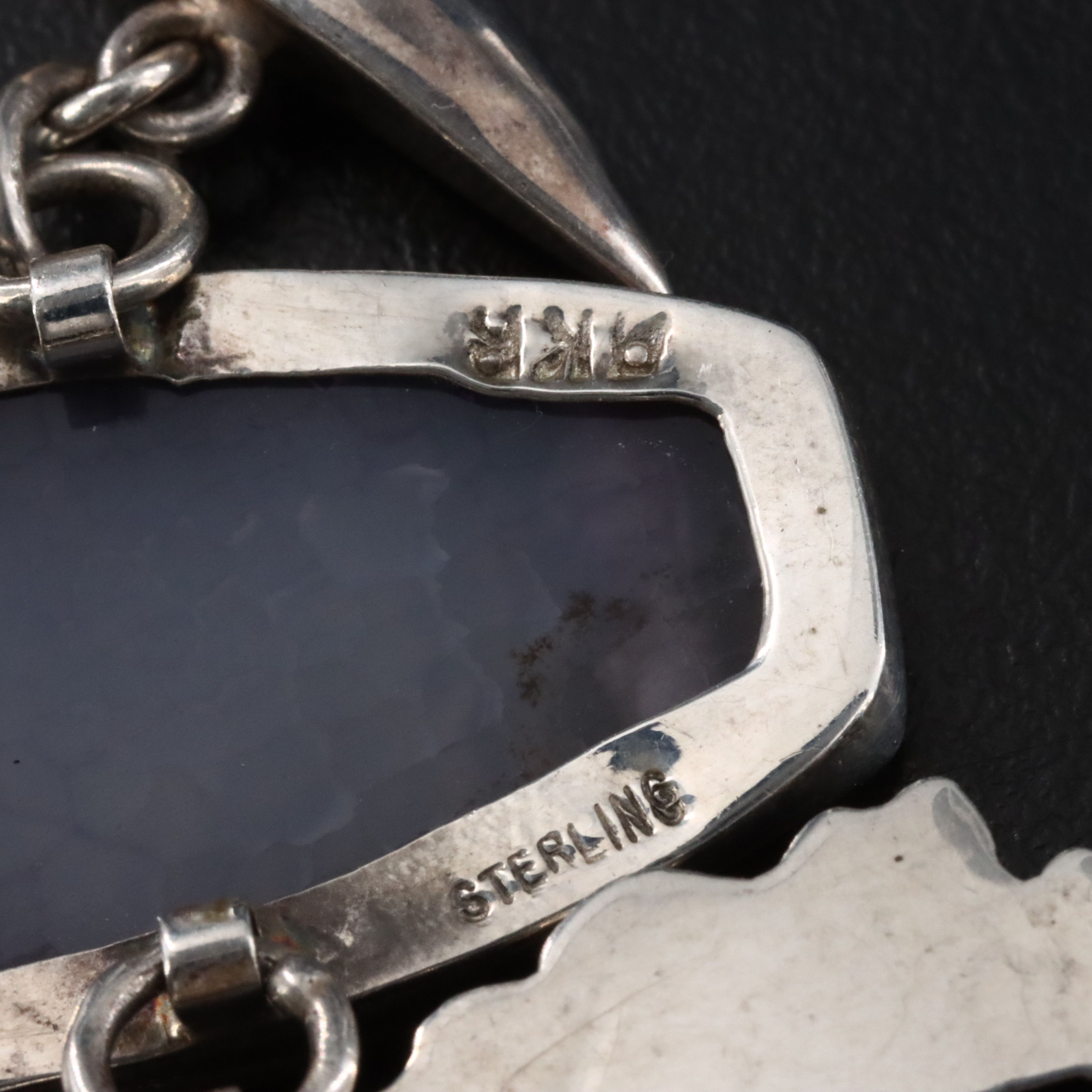 Amy Kahn Russell Sterling Agate, Rutilated Quartz and Gemstone Bracelet