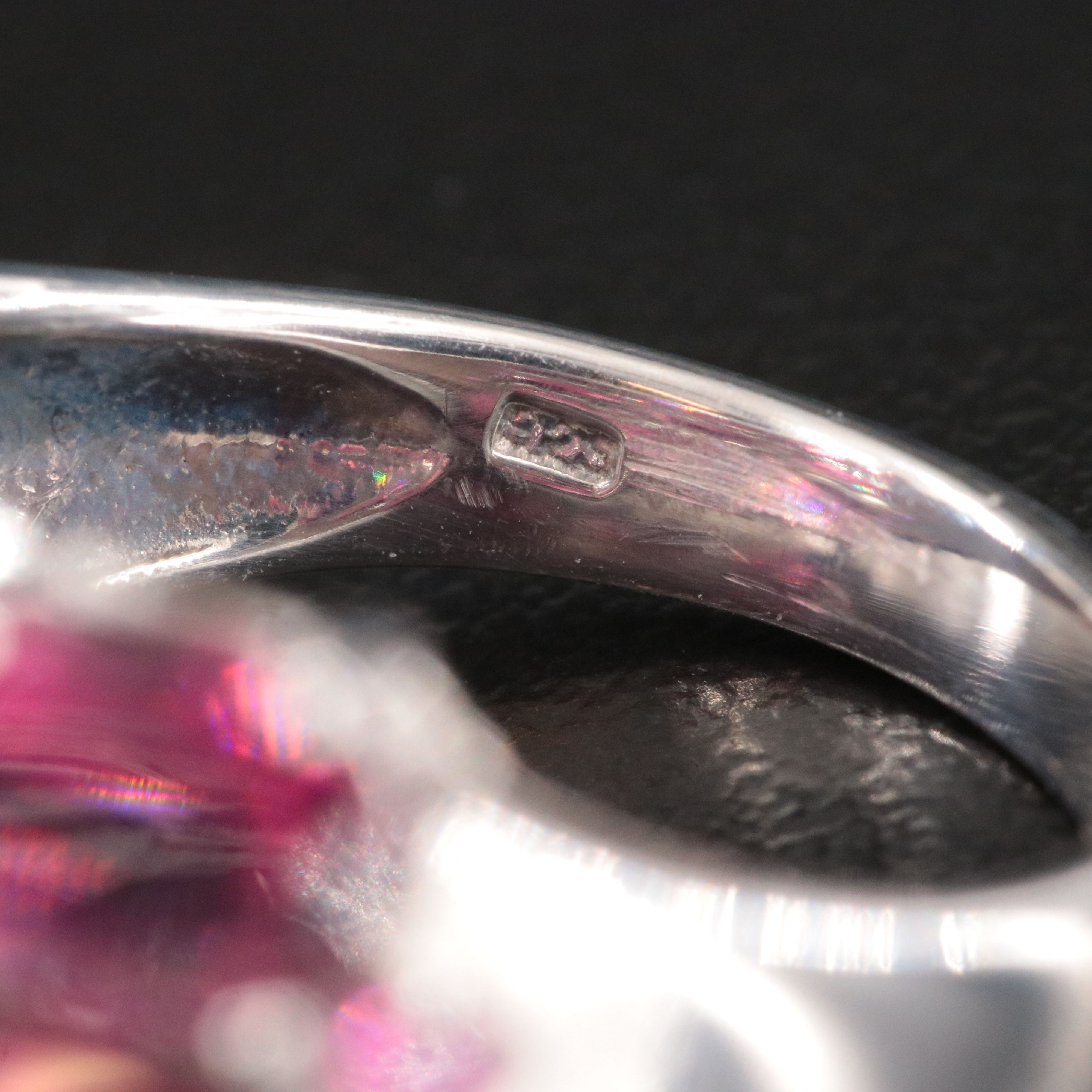 Sterling Rhodolite Garnet Ring