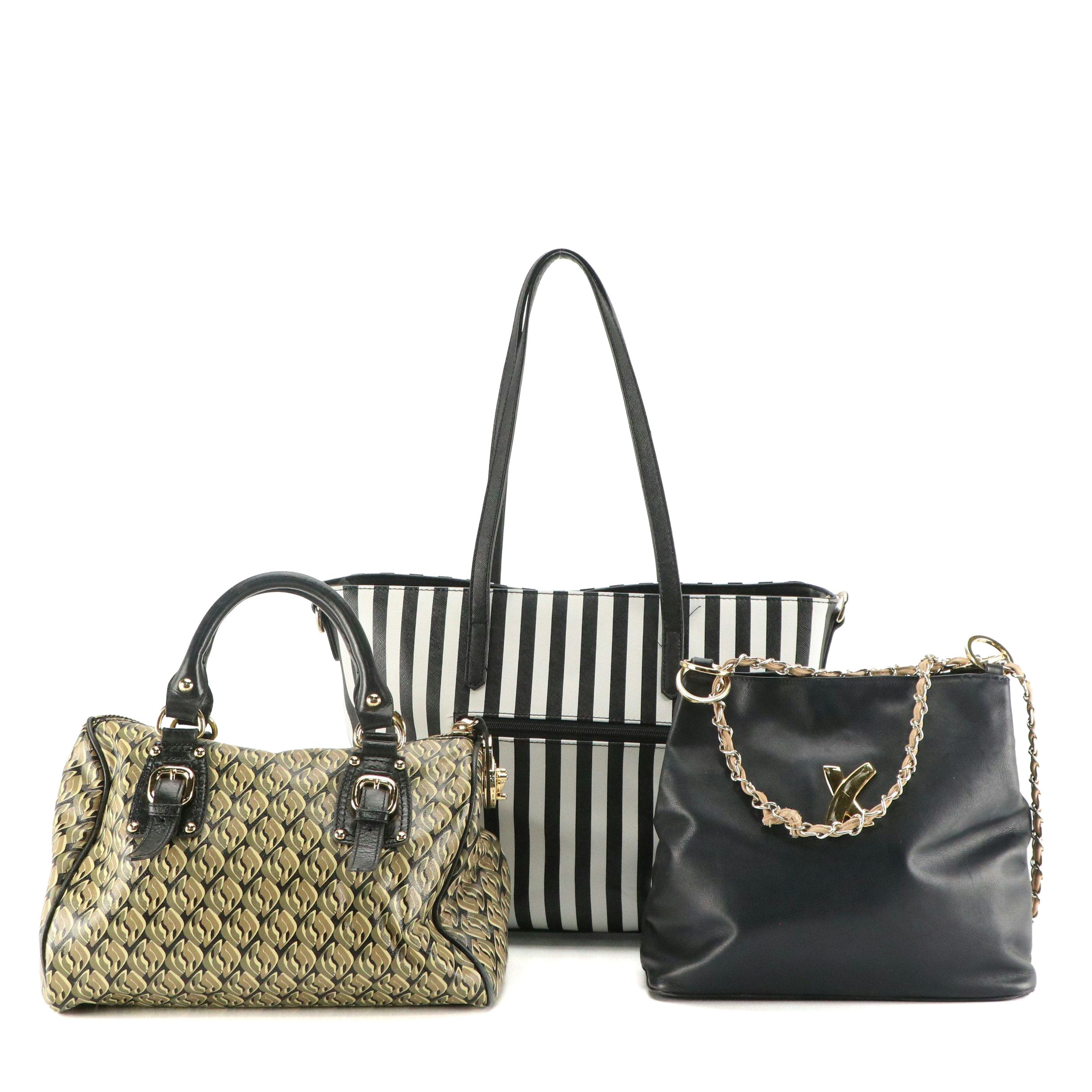 Paloma Picasso Navy Leather Chain Strap Bag, Steve Madden Boston Bag, Other Tote