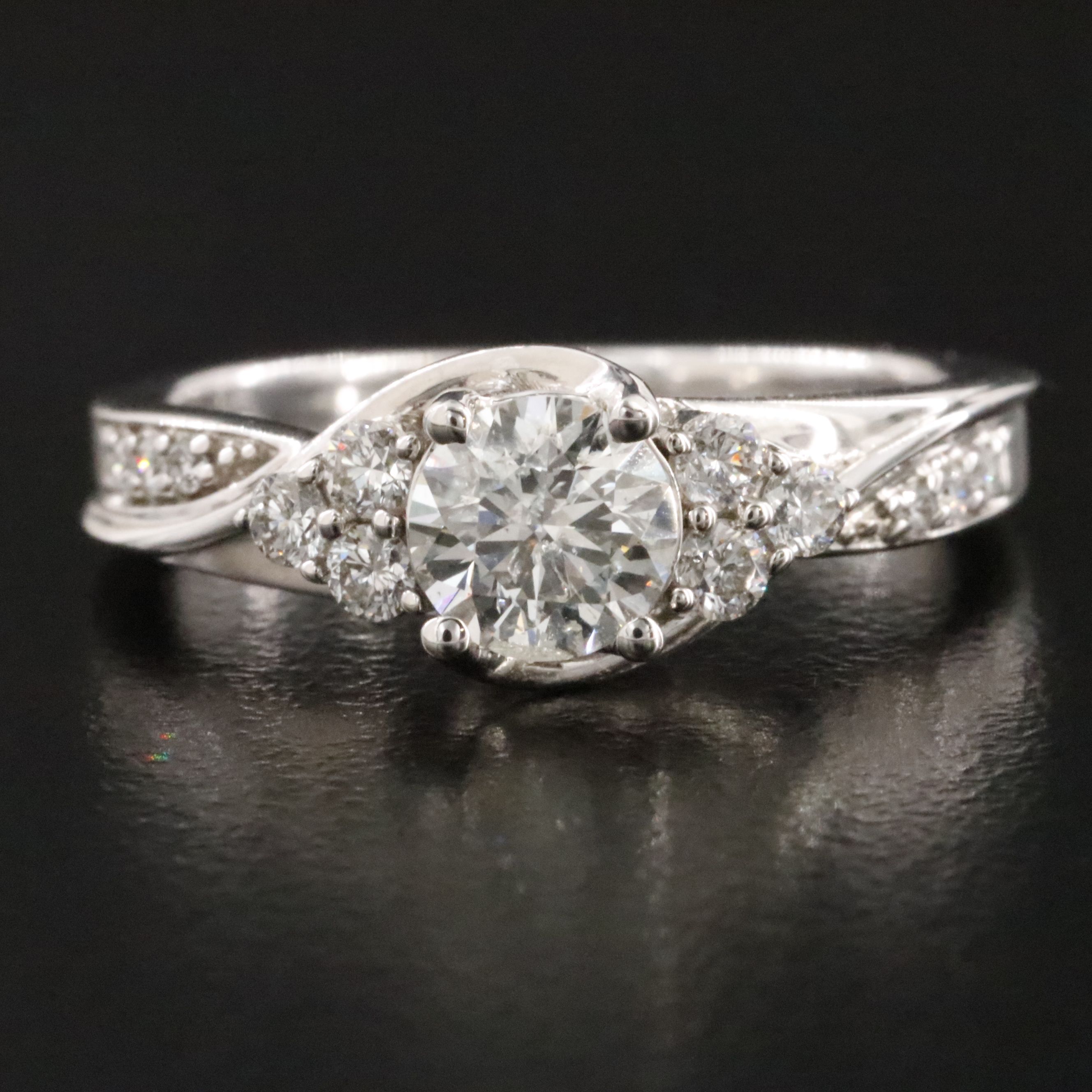 14K 0.96 CTW Diamond Ring