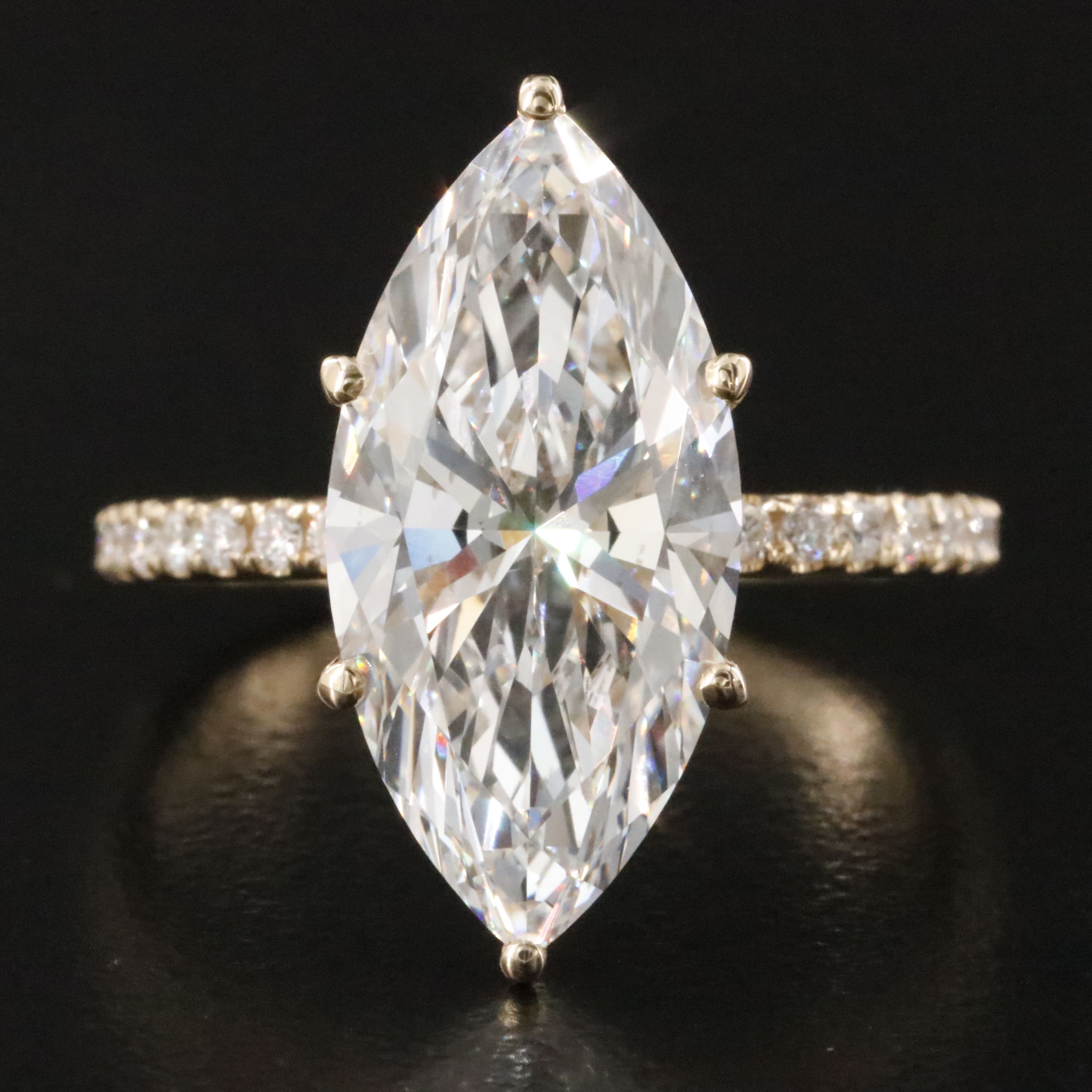 14K 5.27 CTW Lab Grown Diamond Ring with IGI Report