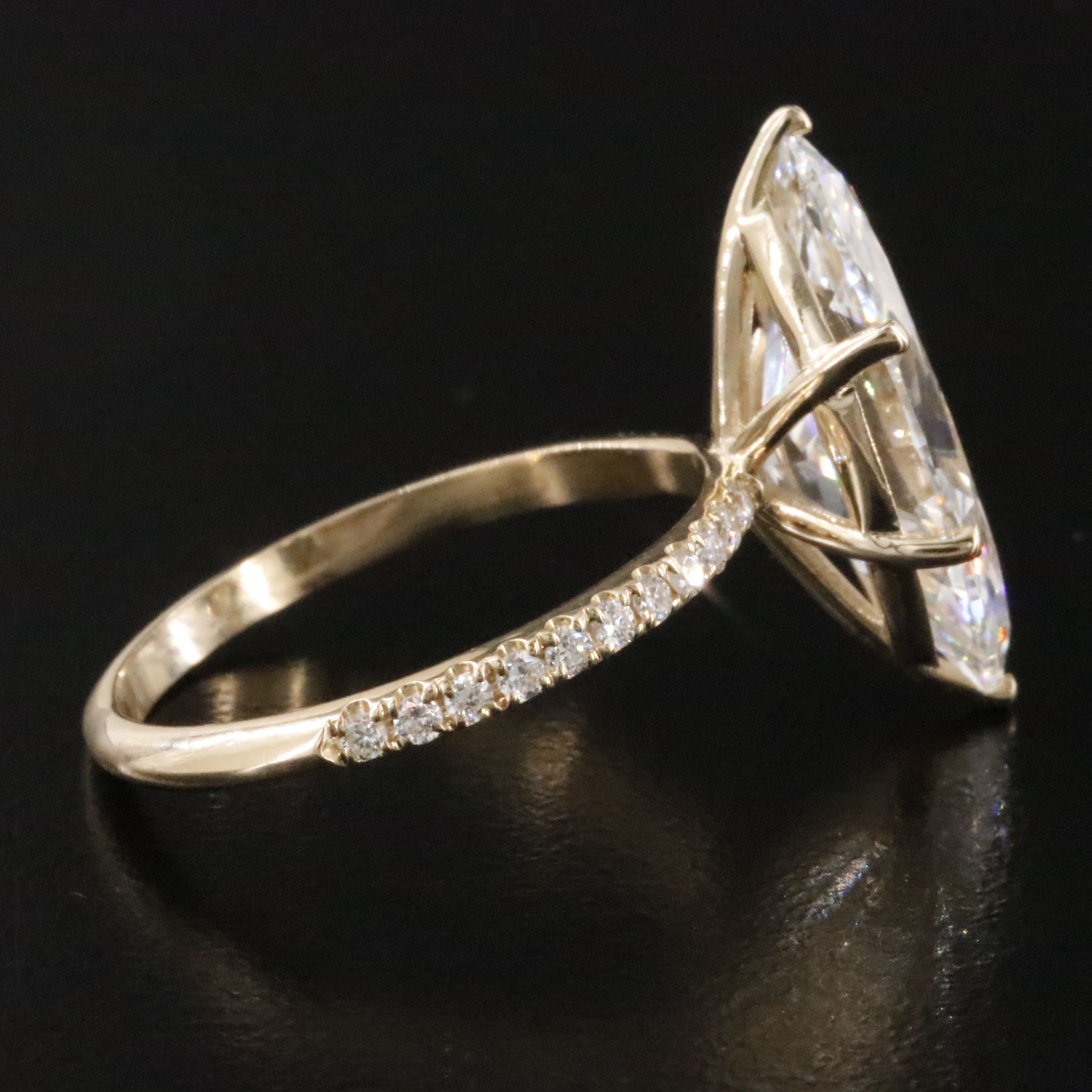 14K 5.27 CTW Lab Grown Diamond Ring with IGI Report