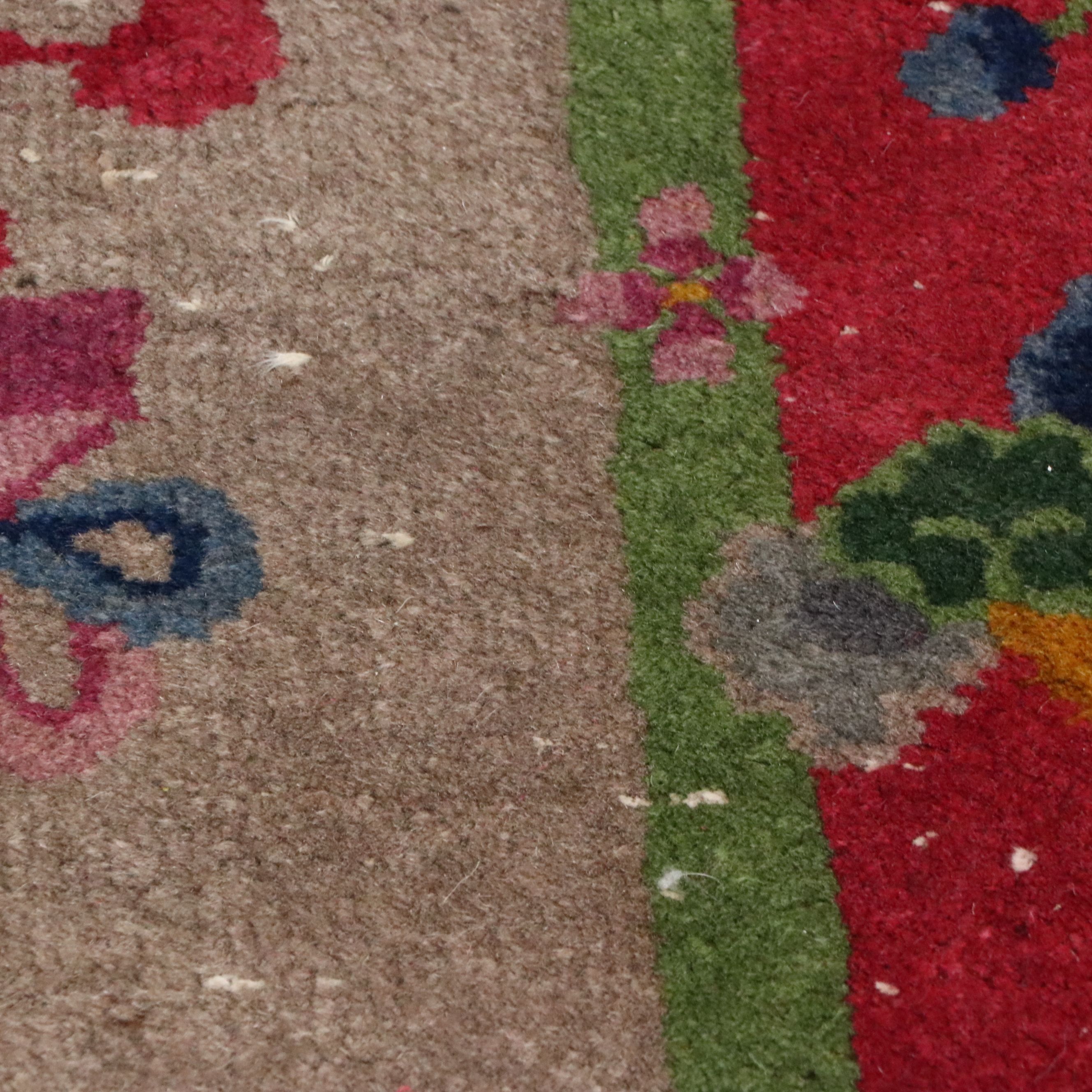 1'11 x 3' Hand-Knotted Chinese Peking with Tibetan Floral Accent Rugs