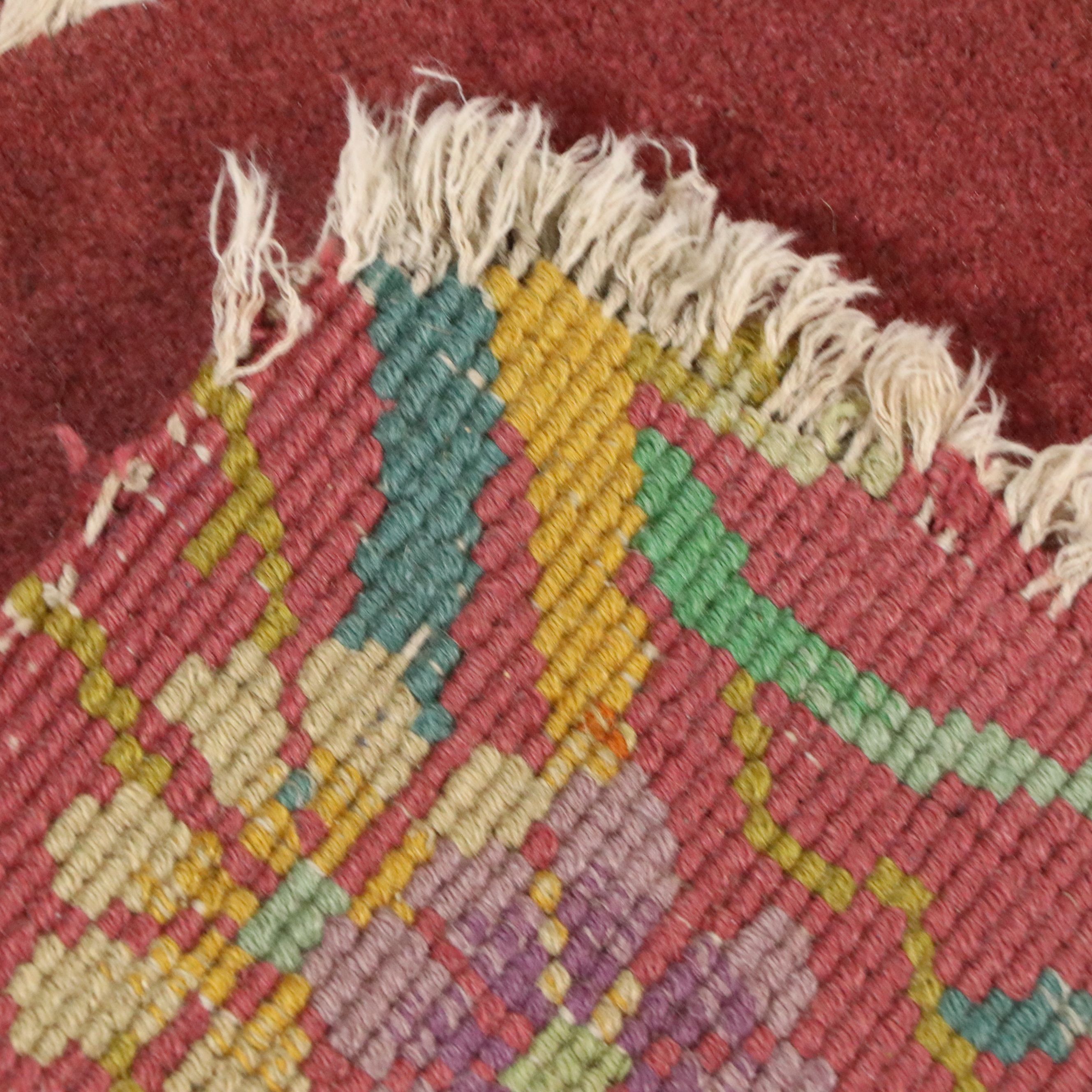 1'11 x 3' Hand-Knotted Chinese Peking with Tibetan Floral Accent Rugs