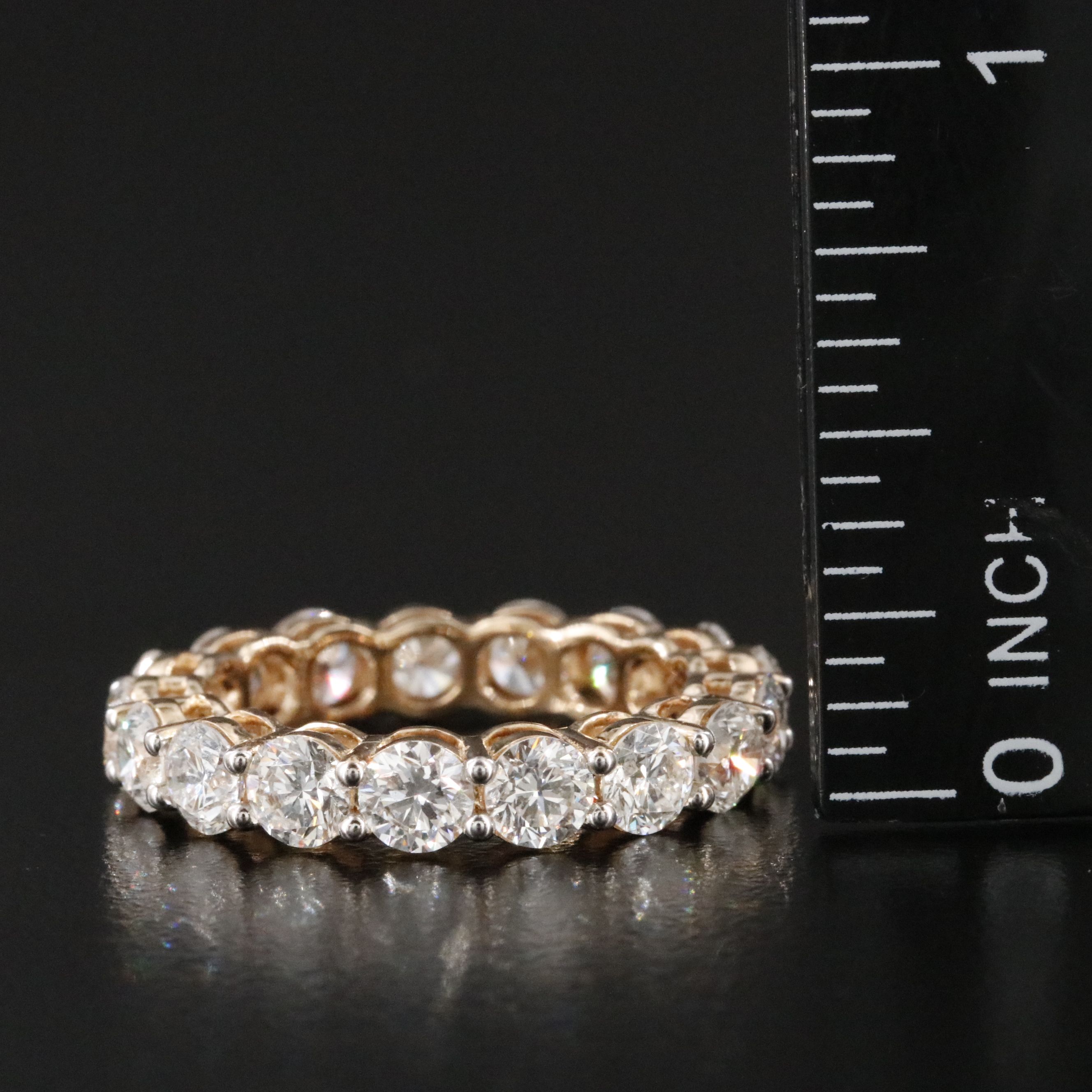 14K 4.25 CTW Lab Grown Diamond Eternity Band