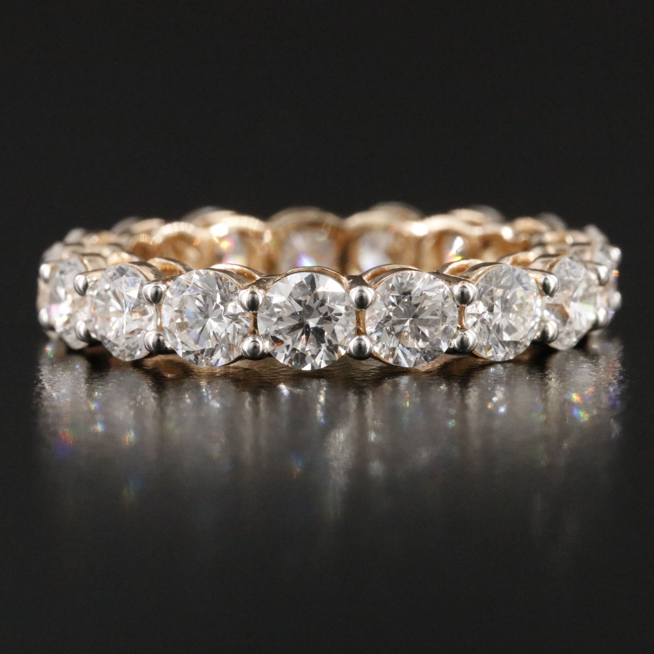 14K 4.25 CTW Lab Grown Diamond Eternity Band