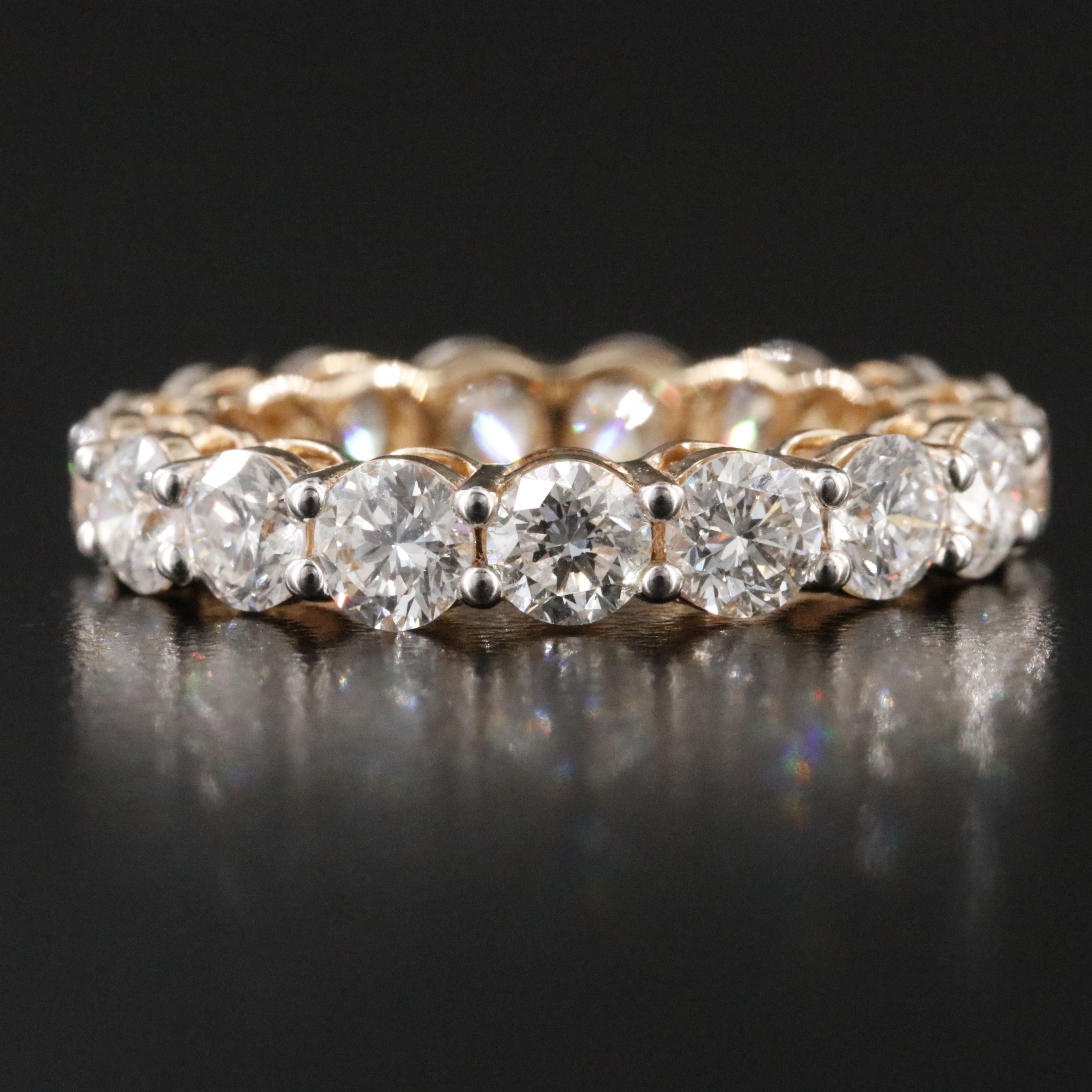 14K 4.25 CTW Lab Grown Diamond Eternity Band