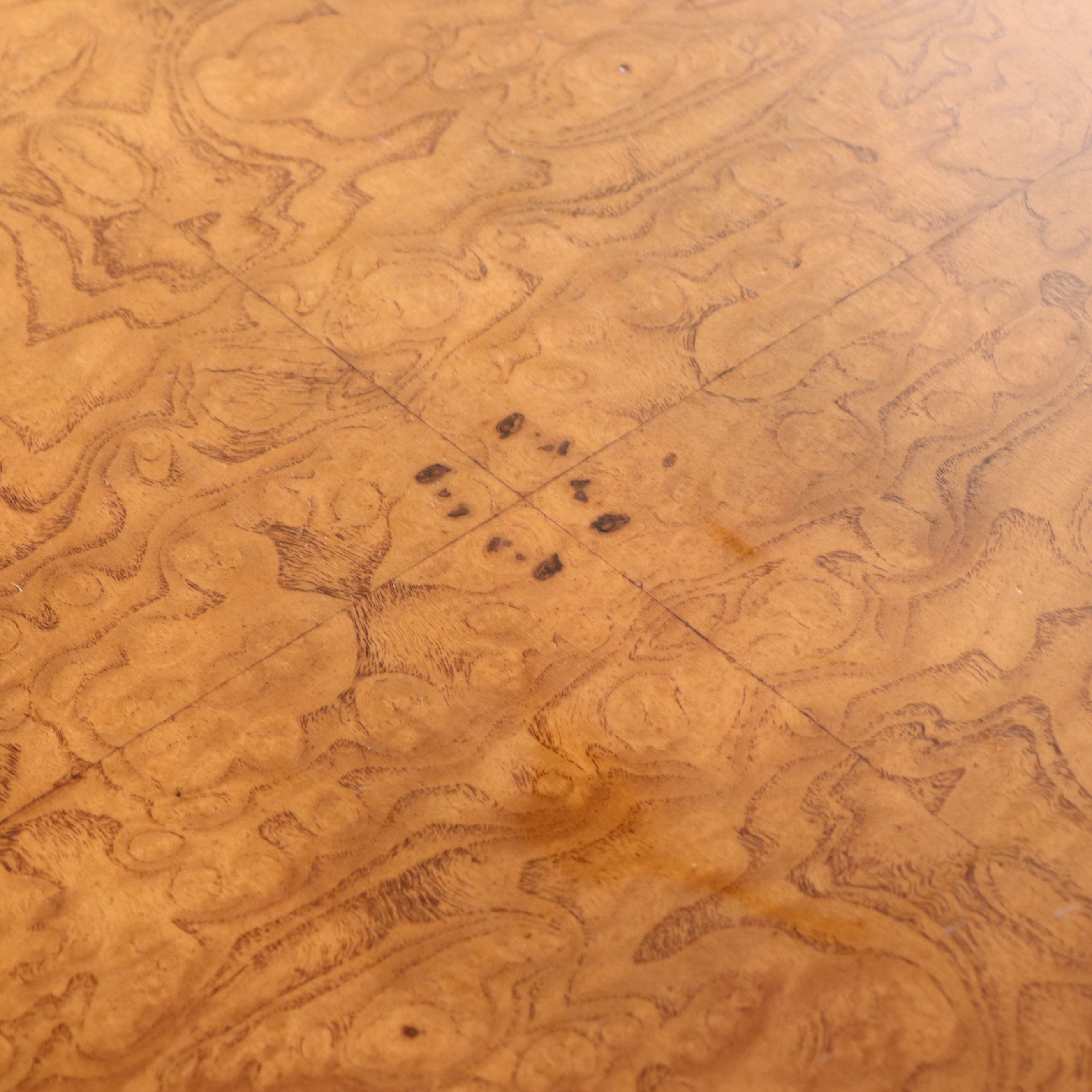 William & Mary Style Inlaid Burl Walnut Chest of Drawers