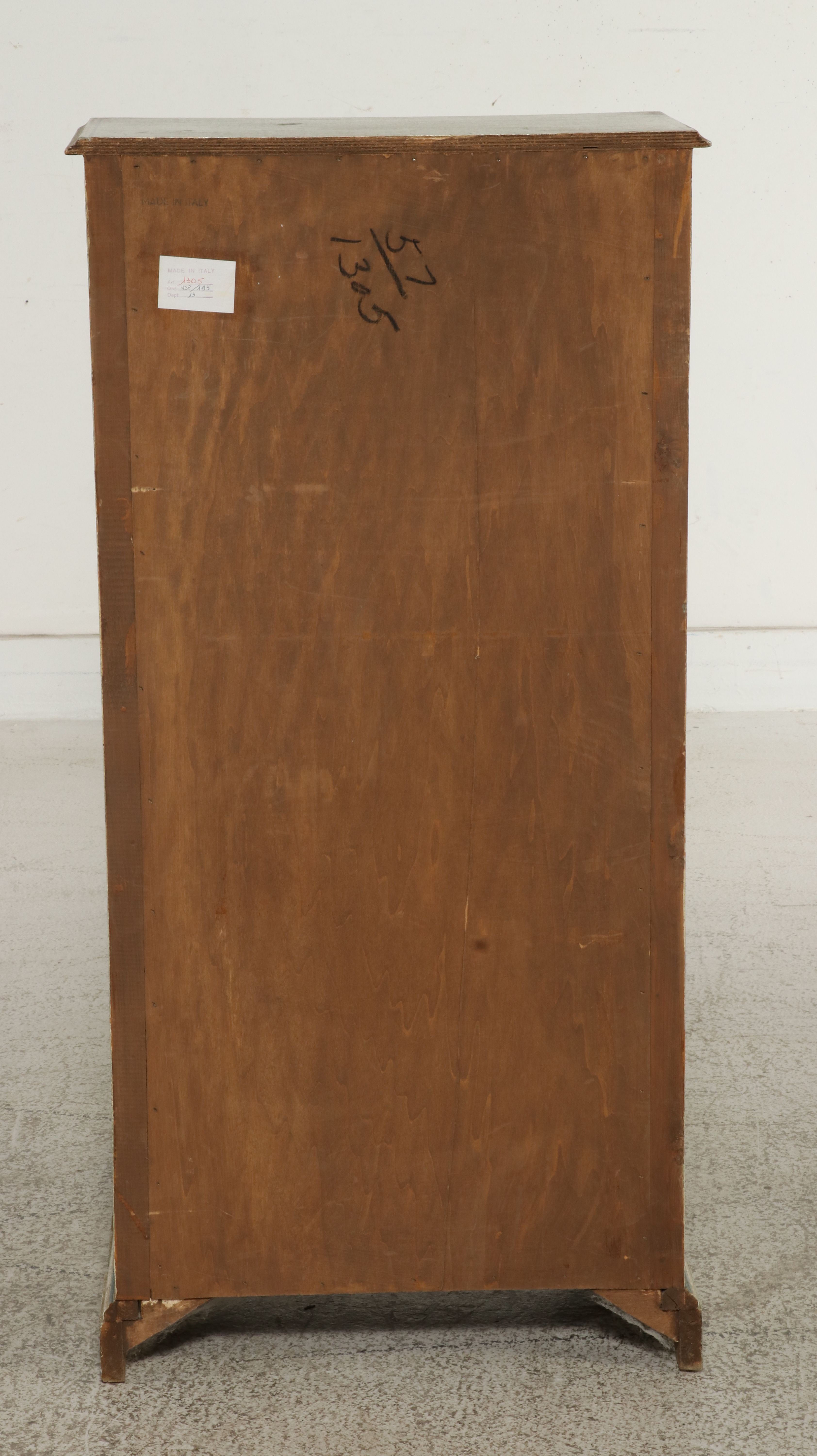 Italian Neoclassical Style Hand-Painted Distressed Seven-Drawer Semainier