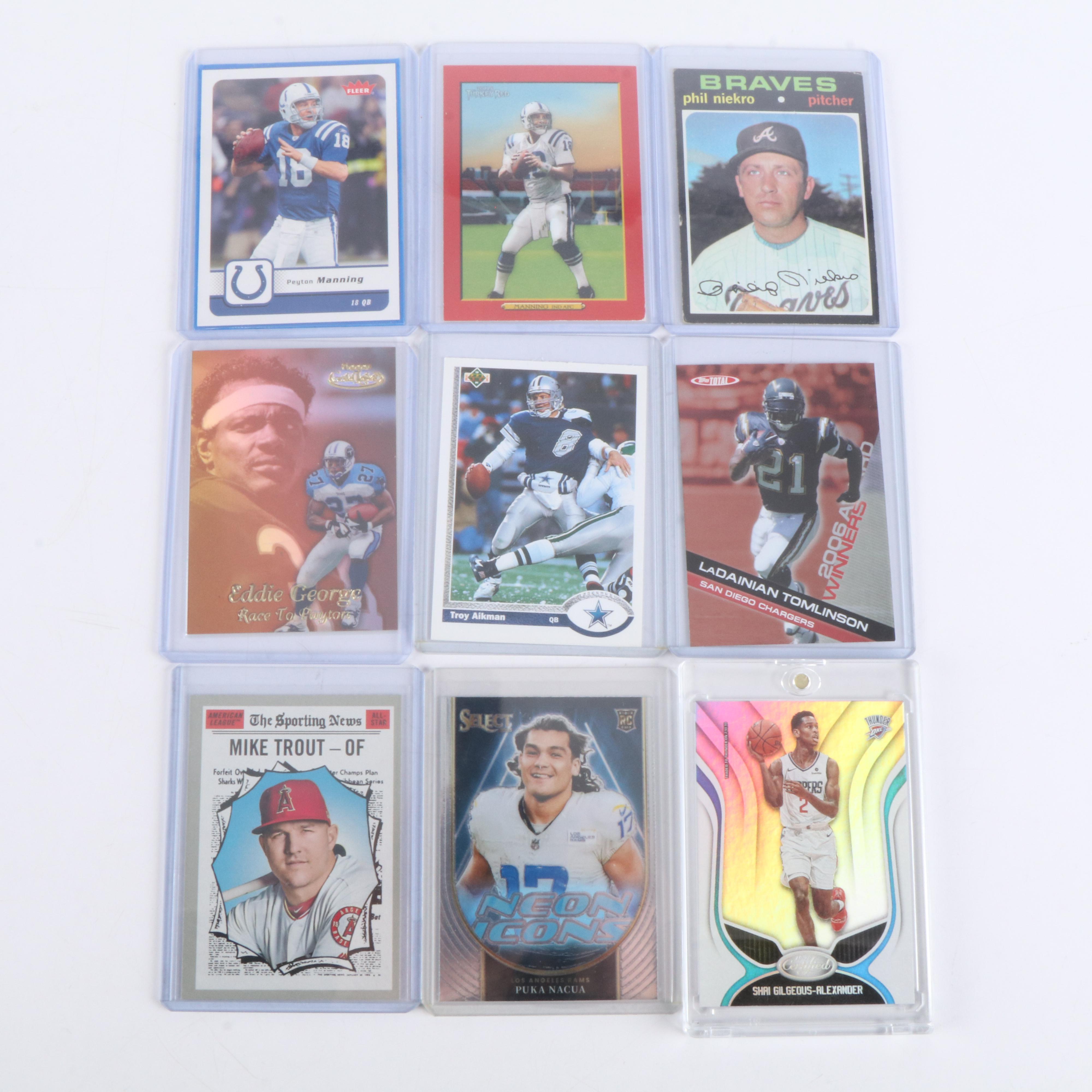 Topps with Other Sports Cards Featuring Rookies, Inserts, and More, 1970s-2020s