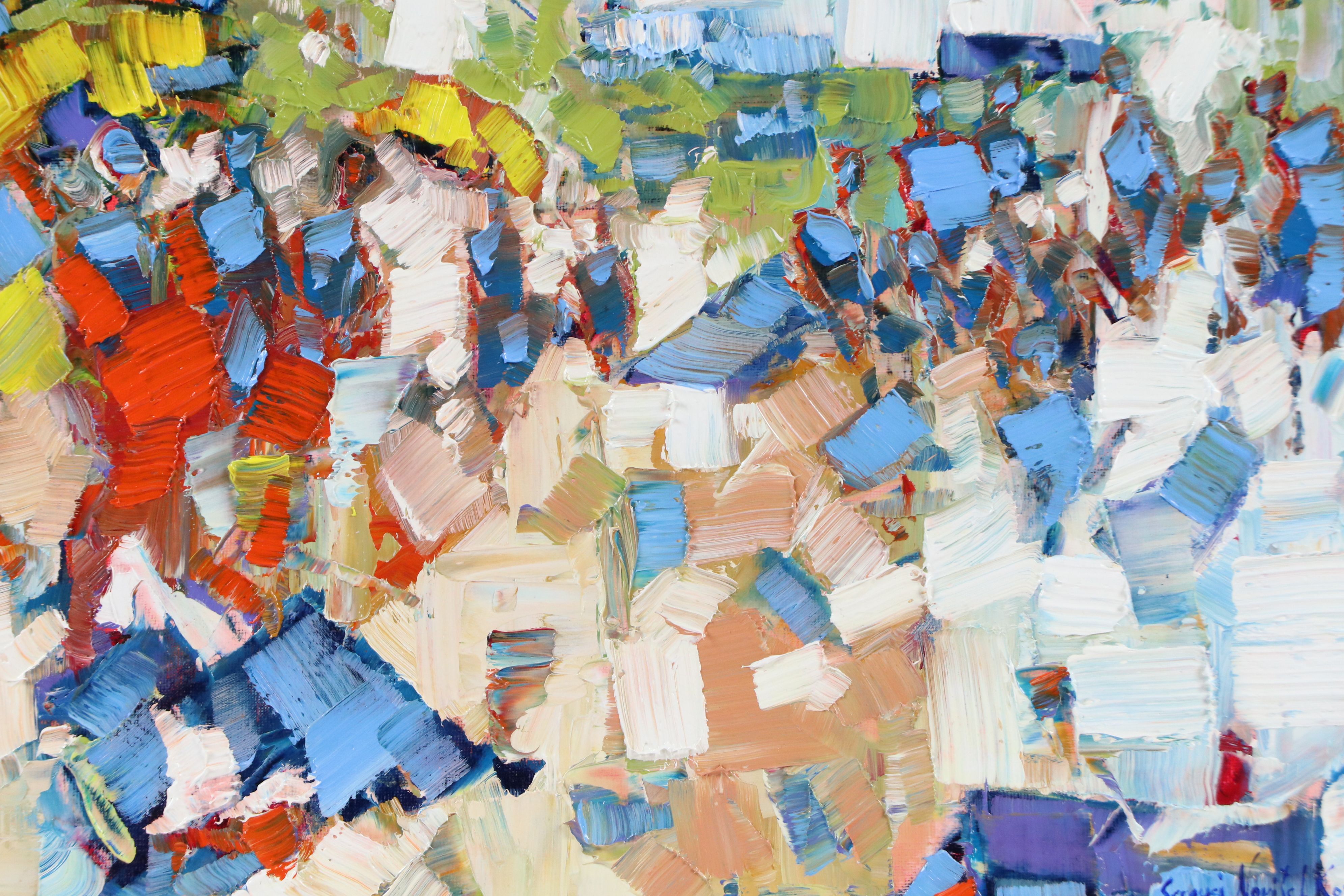 Serguei Novitchkov Oil Painting "Beach Day Dynamics," 2025