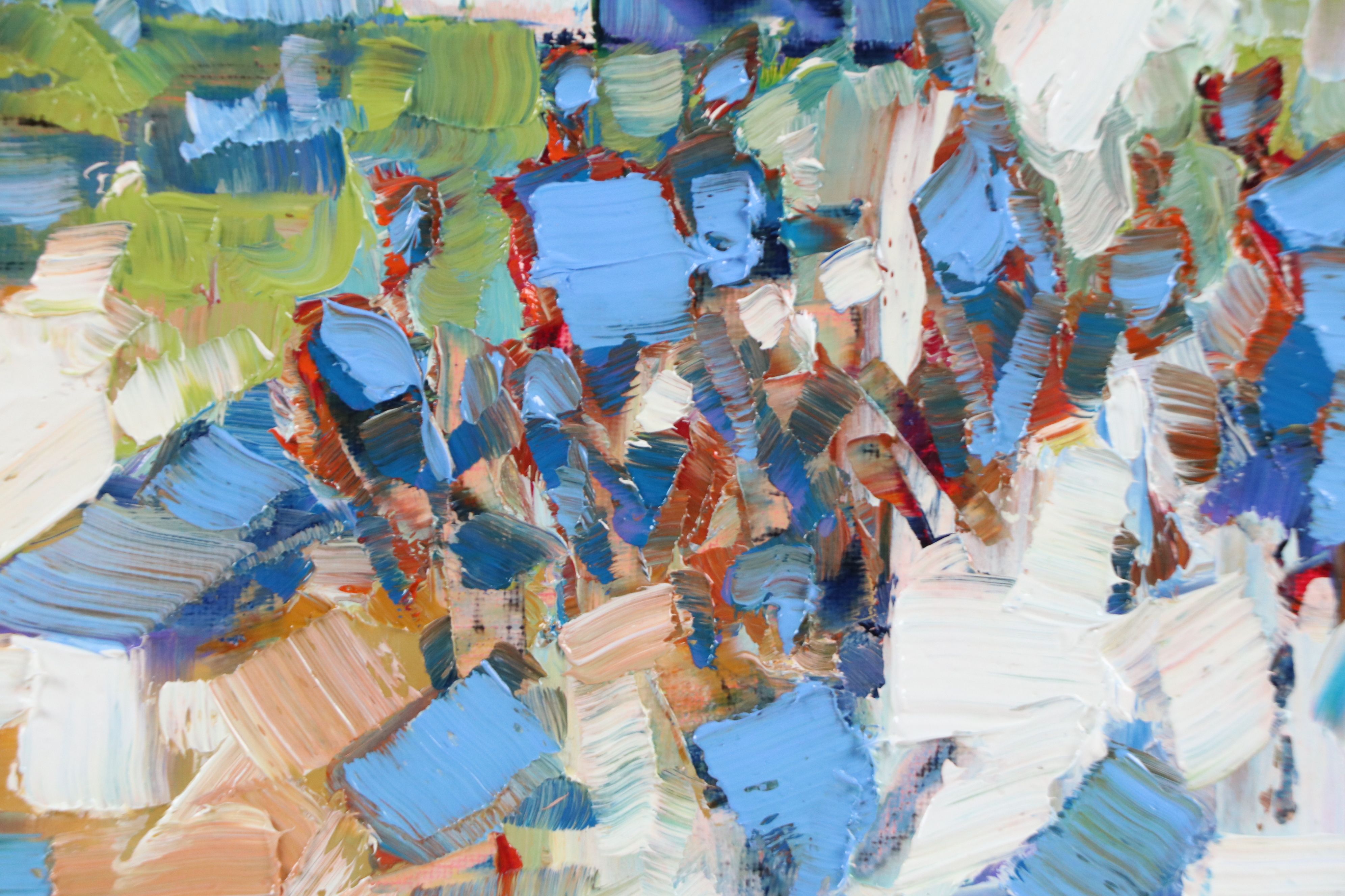 Serguei Novitchkov Oil Painting "Beach Day Dynamics," 2025