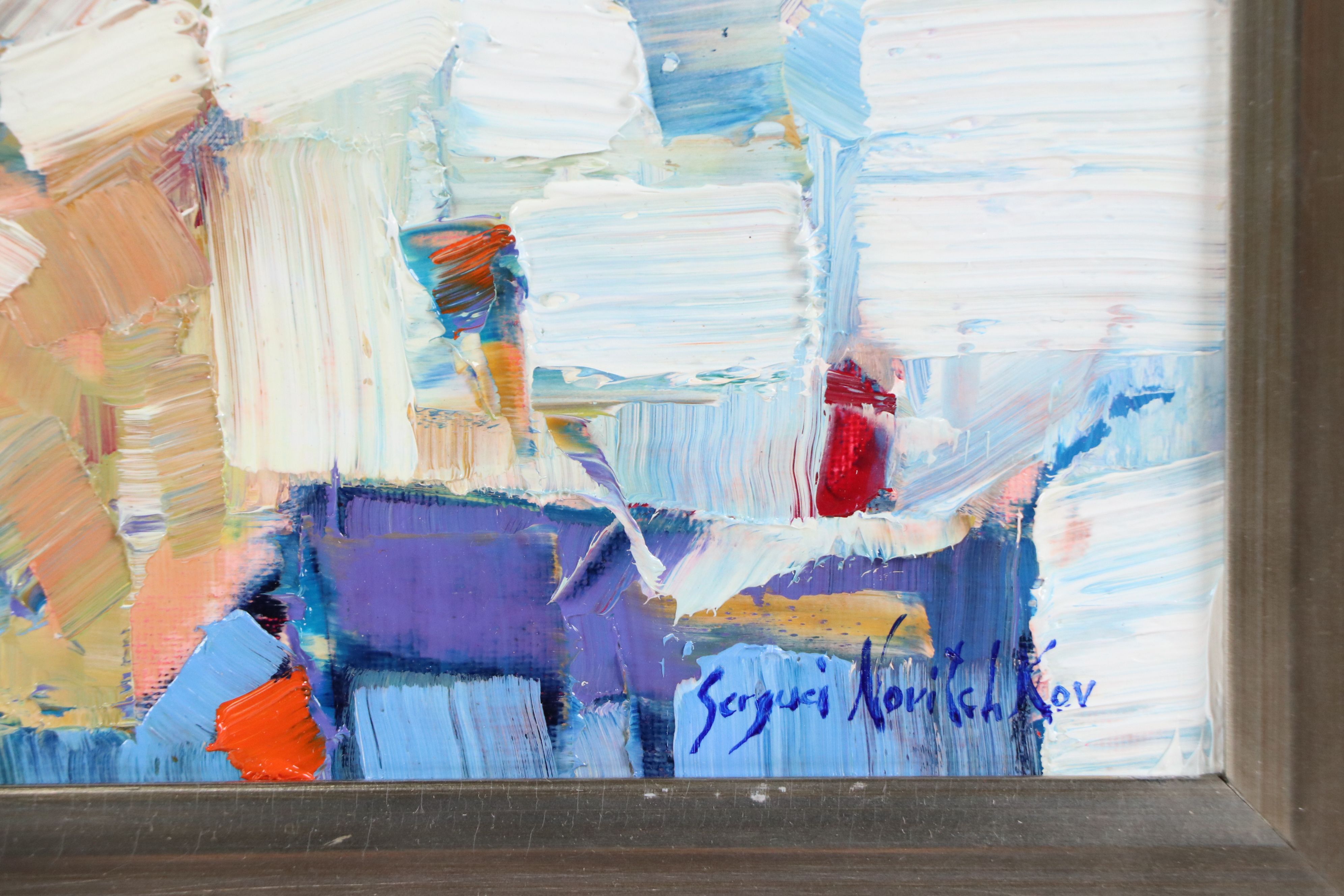 Serguei Novitchkov Oil Painting "Beach Day Dynamics," 2025