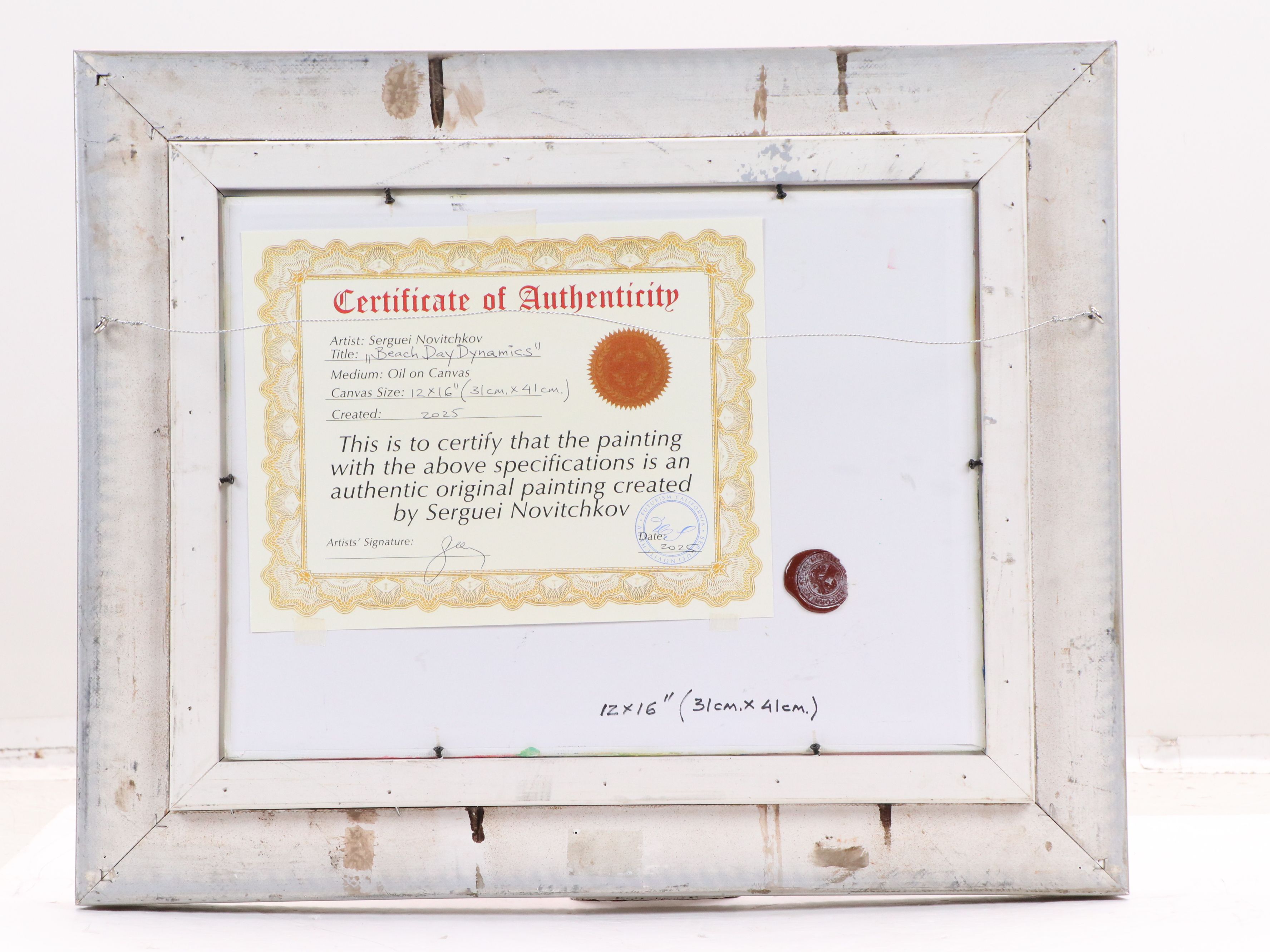 Serguei Novitchkov Oil Painting "Beach Day Dynamics," 2025