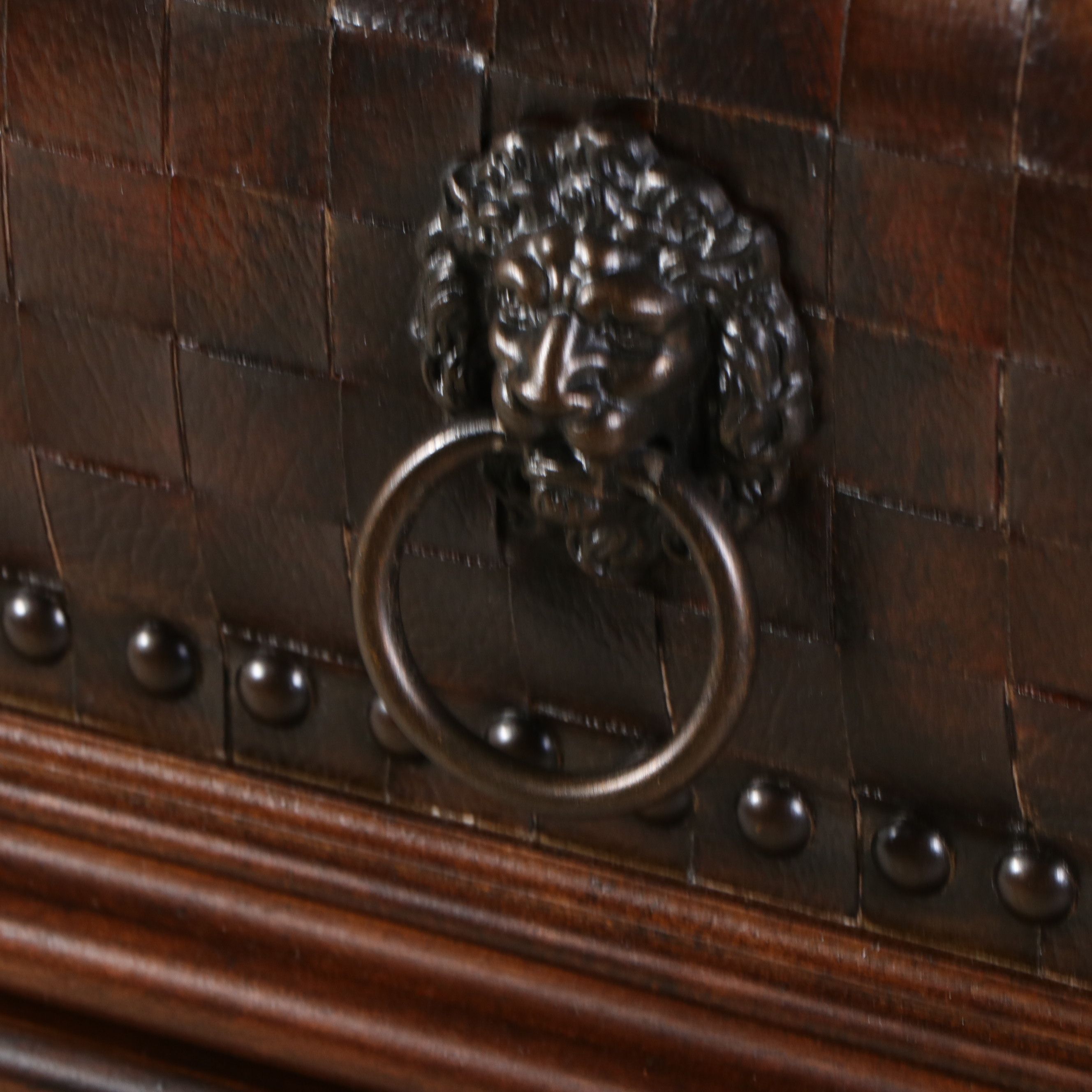 Jackson Carter Furniture Co. Regency Style Woven Leather Front Chest of Drawers