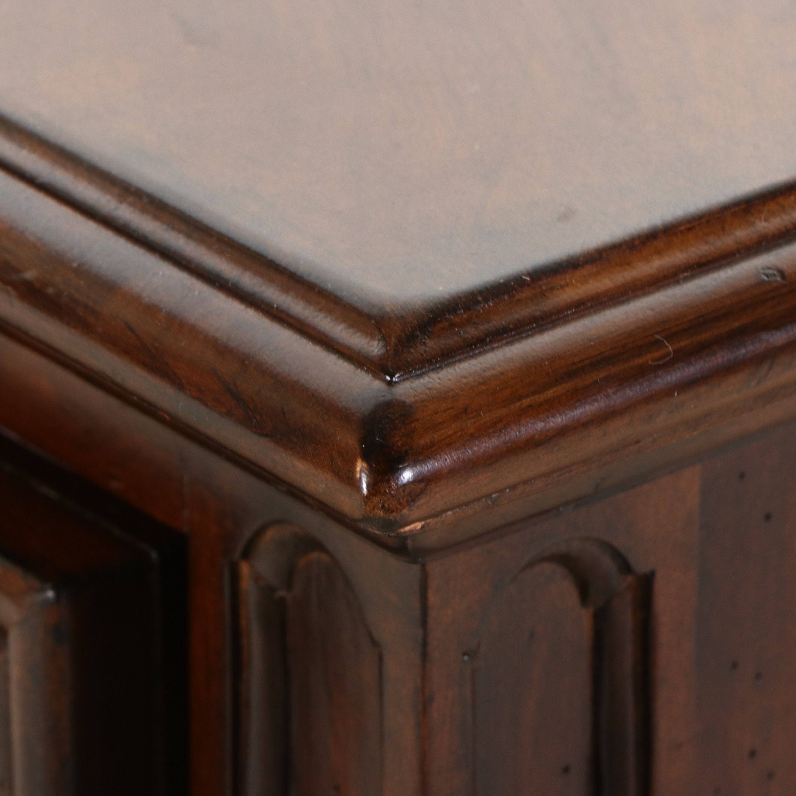 Jackson Carter Furniture Co. Regency Style Woven Leather Front Chest of Drawers