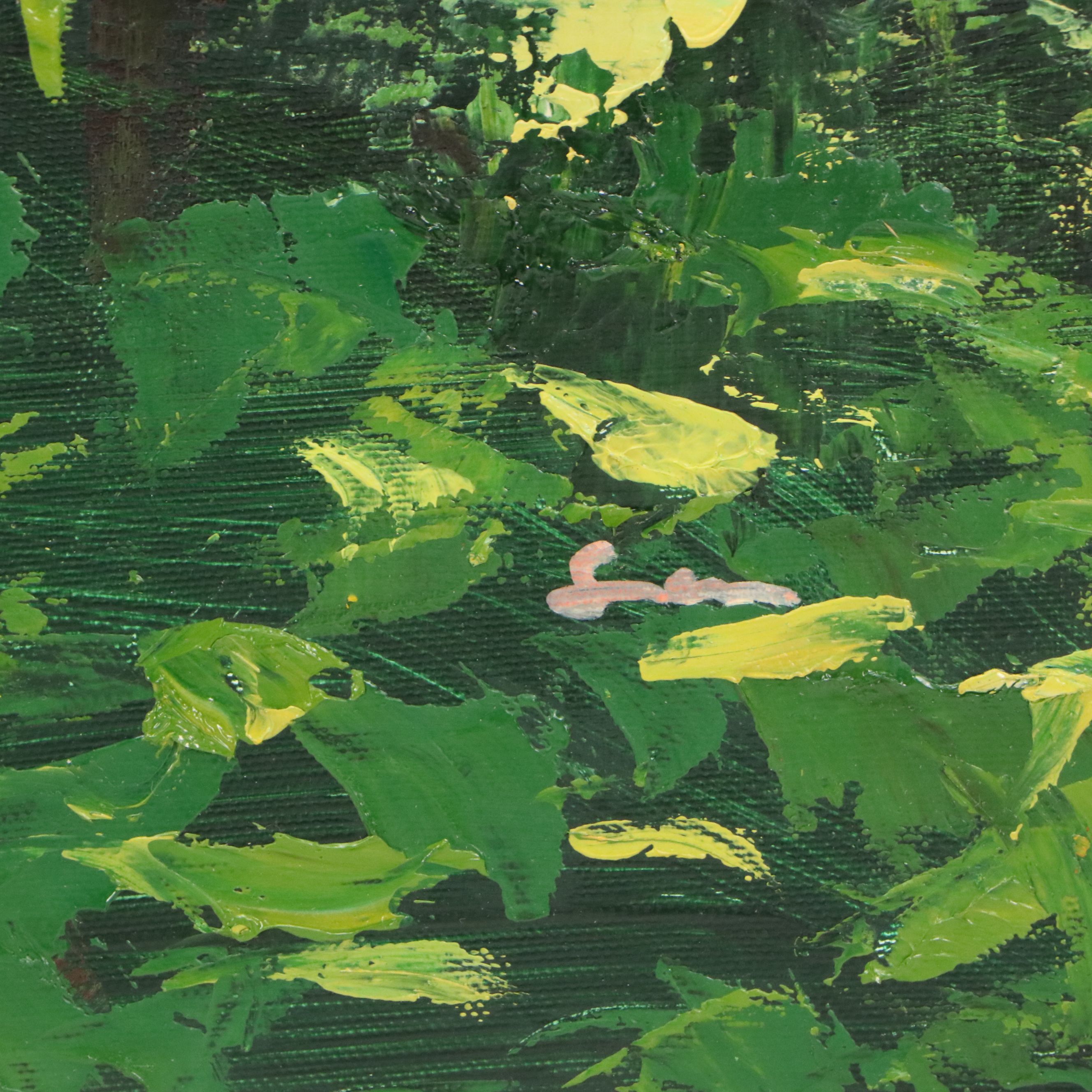 Forest Landscape Acrylic Painting, 21st Century