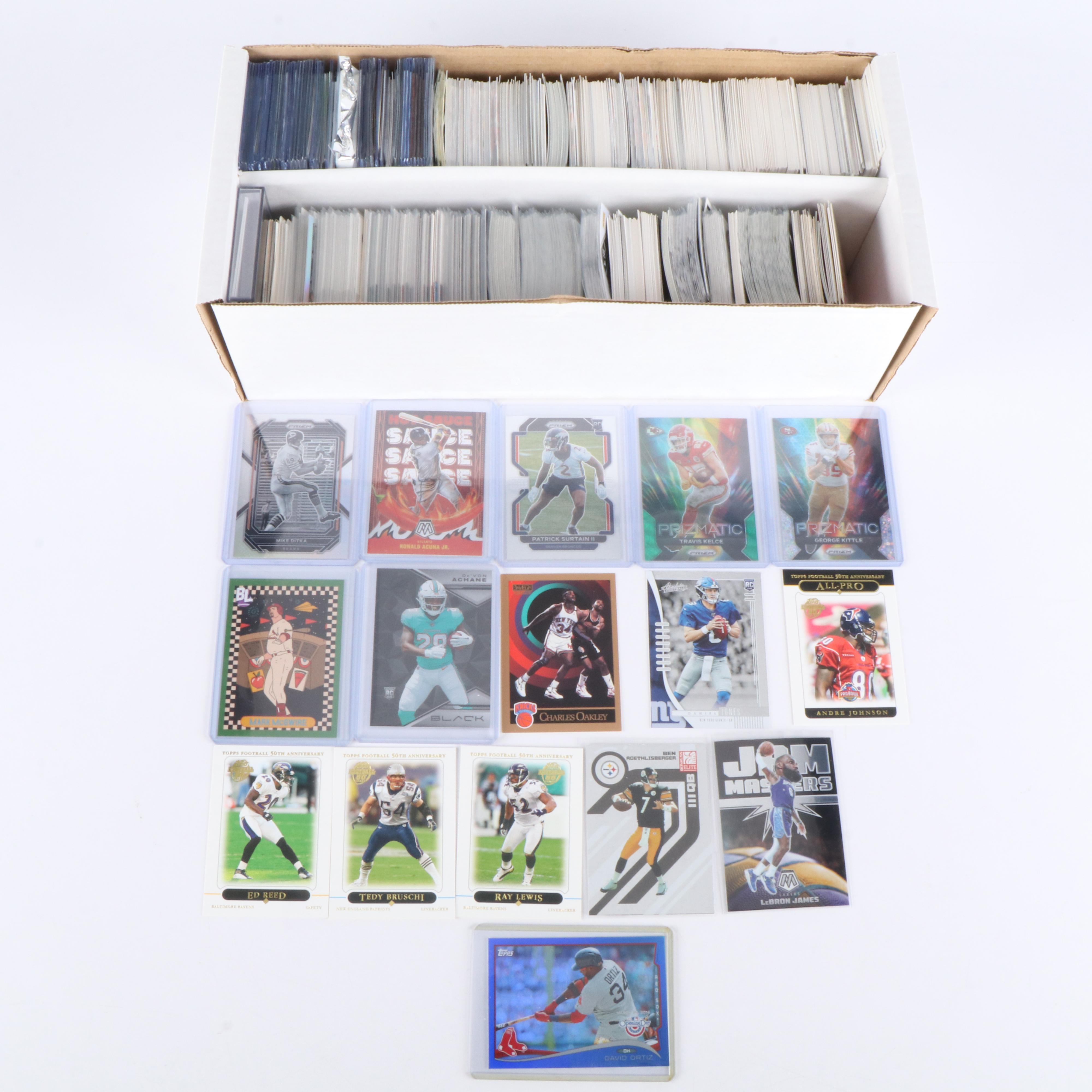 Prizm with Other Sports Cards Featuring Inserts, Serial Numbered, and More