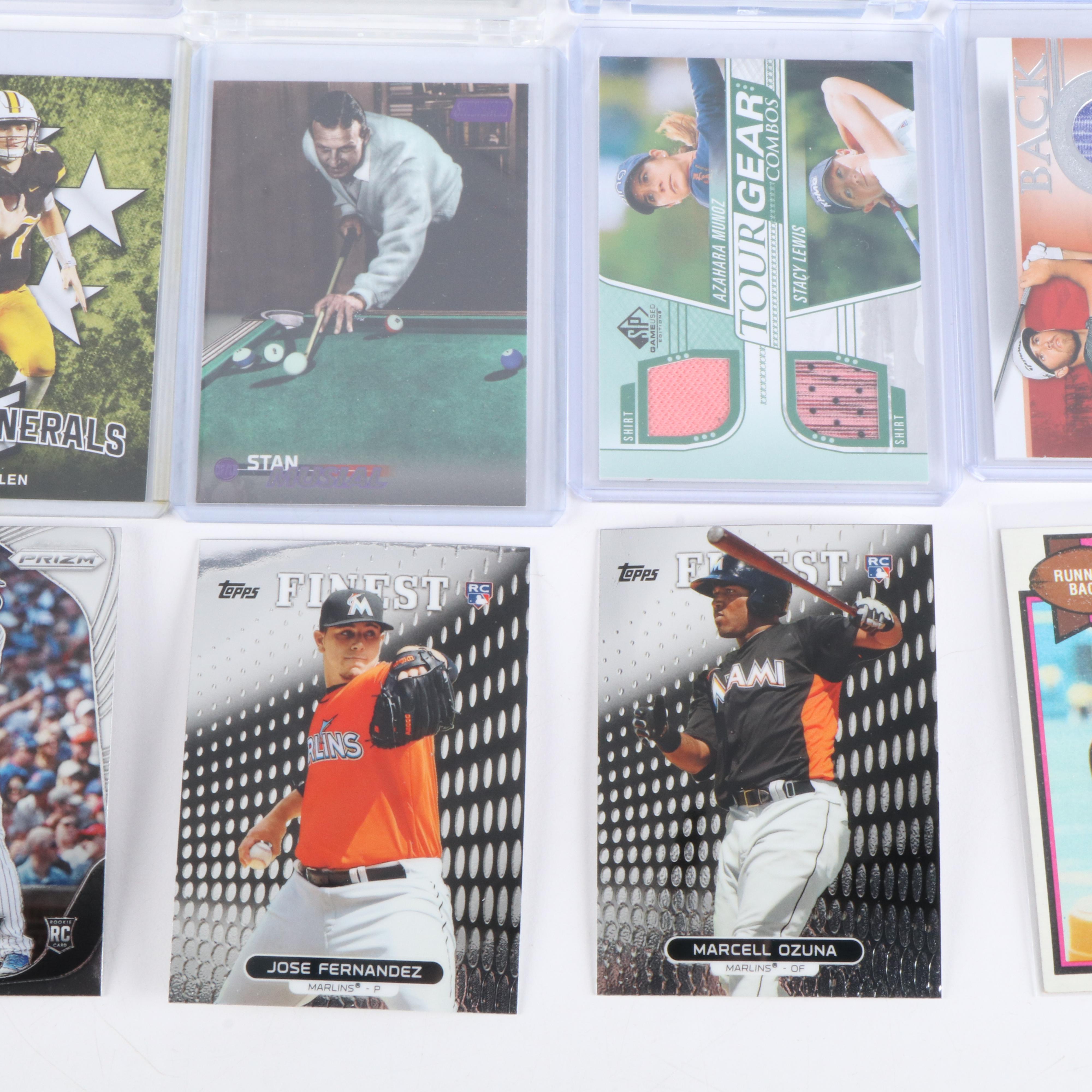 Topps Finest with Other Sports Cards Featuring Serial Numbered, Rookies, & More