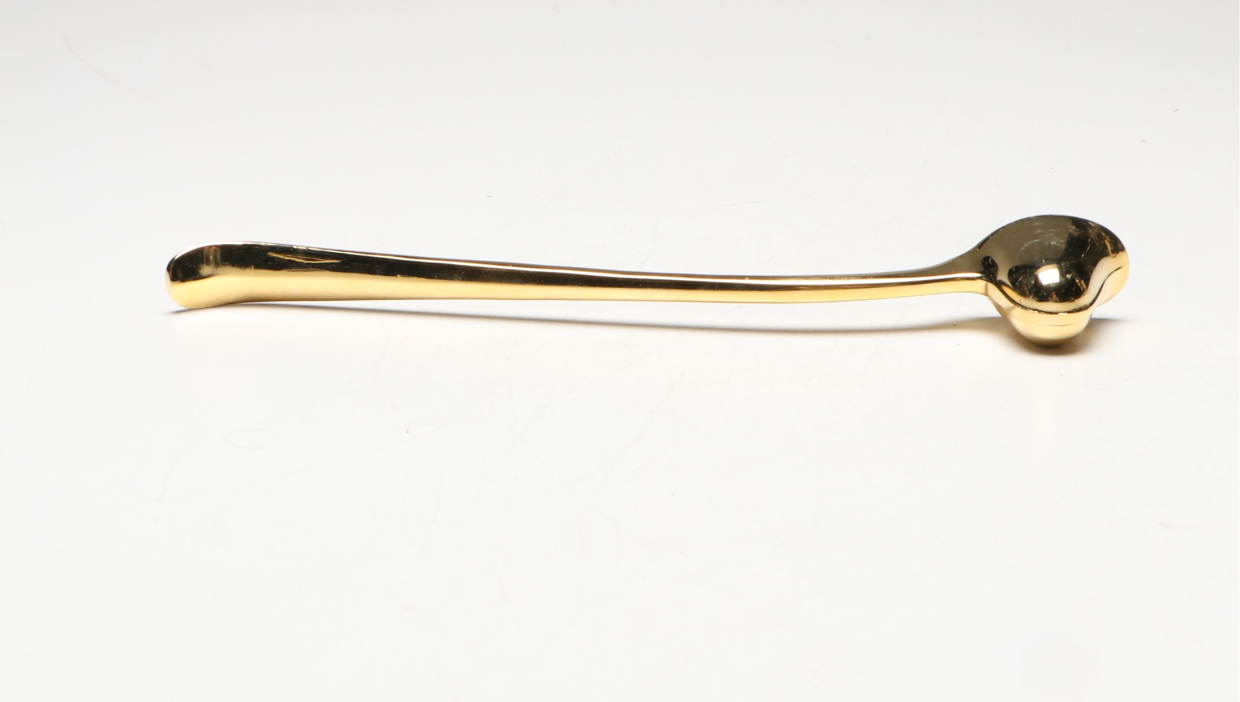 Sheratonn Gold Plate Candelabra and Snuffer with Victorian Style Mantel Clock