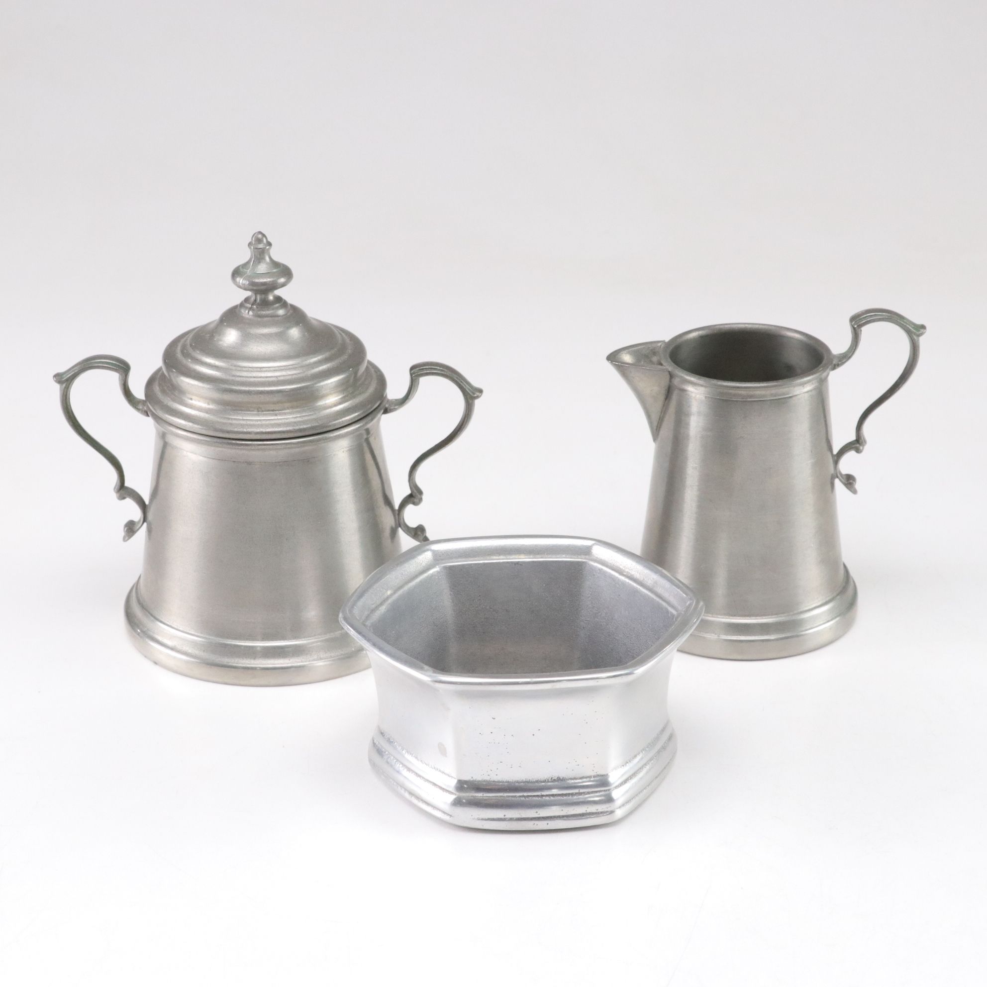 La Bottega del Peltro Centerpiece Bowl & Other Pewter Tableware