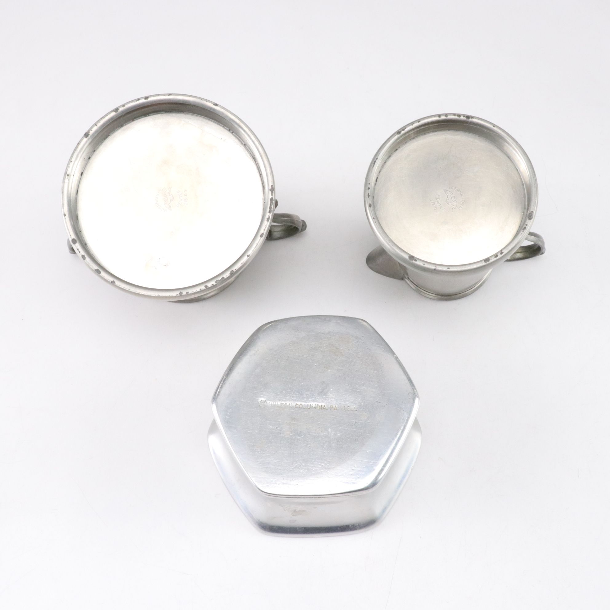 La Bottega del Peltro Centerpiece Bowl & Other Pewter Tableware