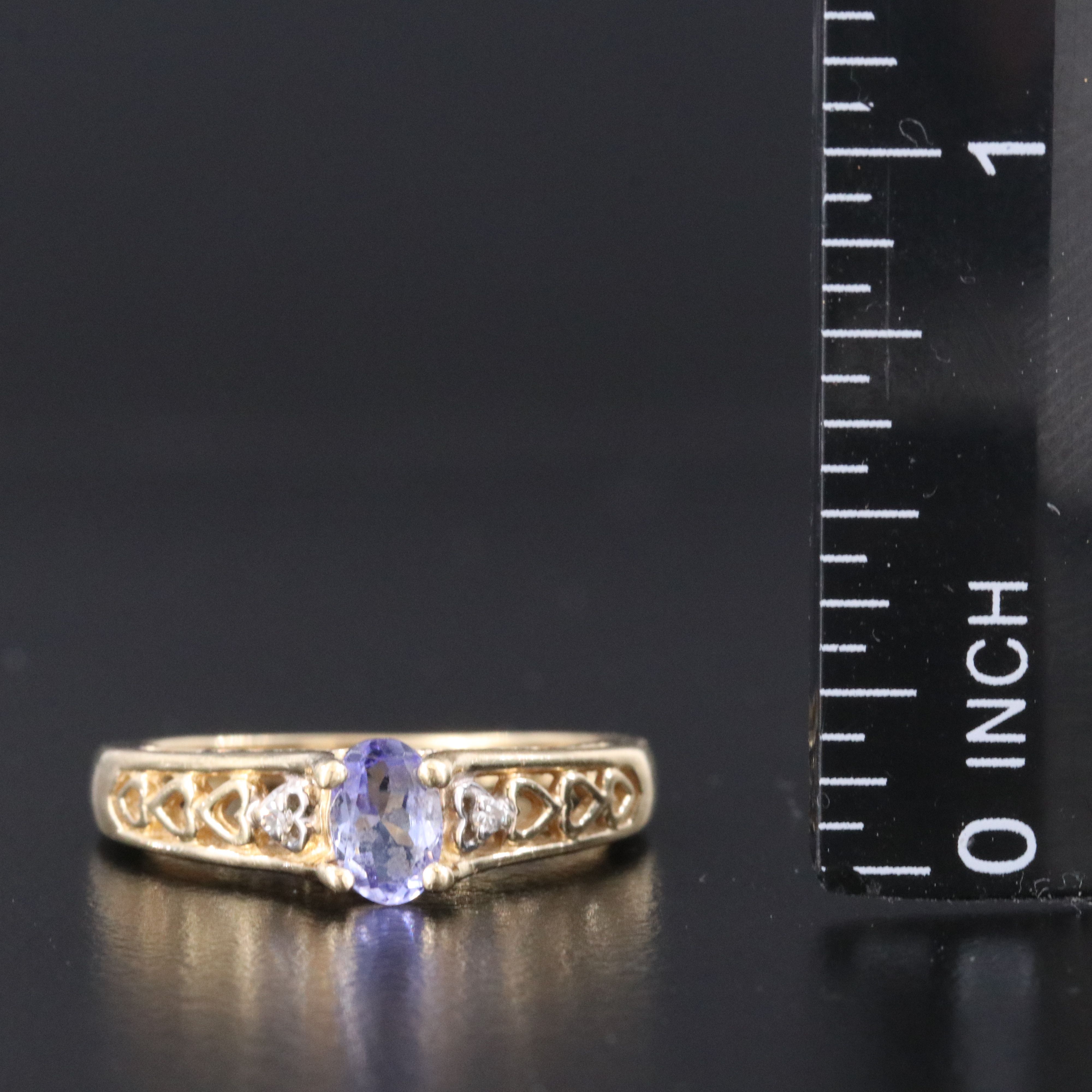 14K Tanzanite and Diamond Ring