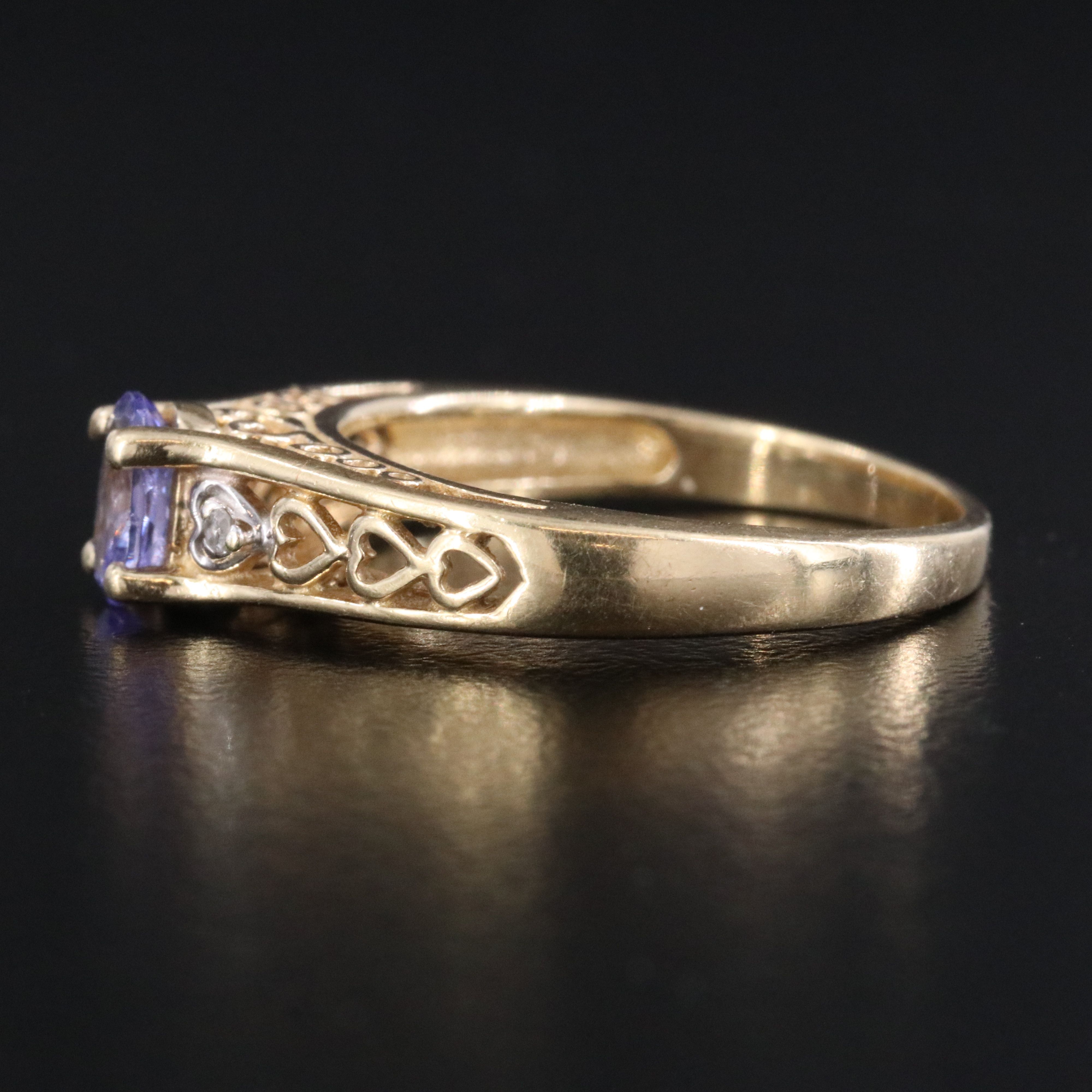 14K Tanzanite and Diamond Ring