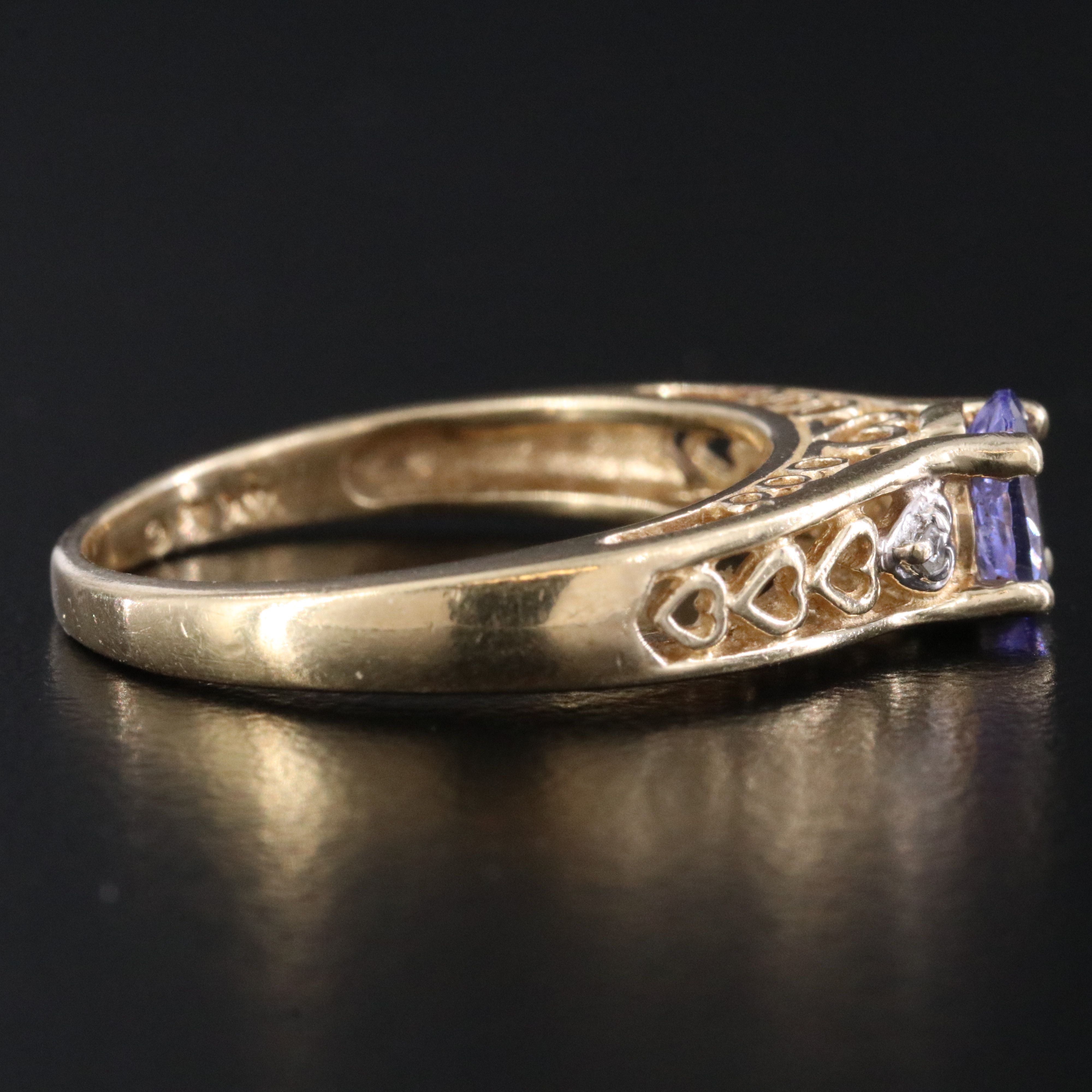 14K Tanzanite and Diamond Ring